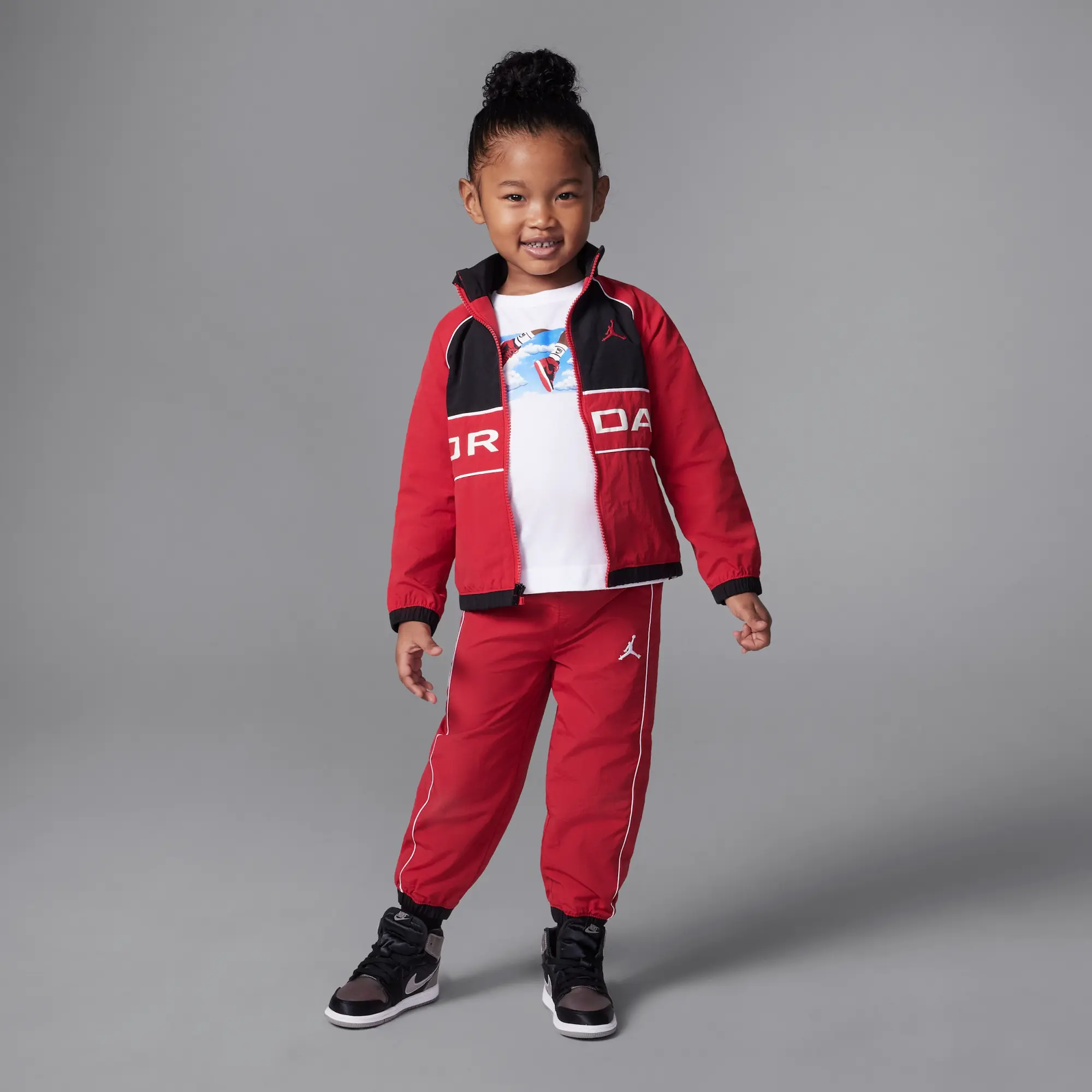 Nike Jordan Toddler 2-Piece Windbreaker Piping Set - Red - Nylon