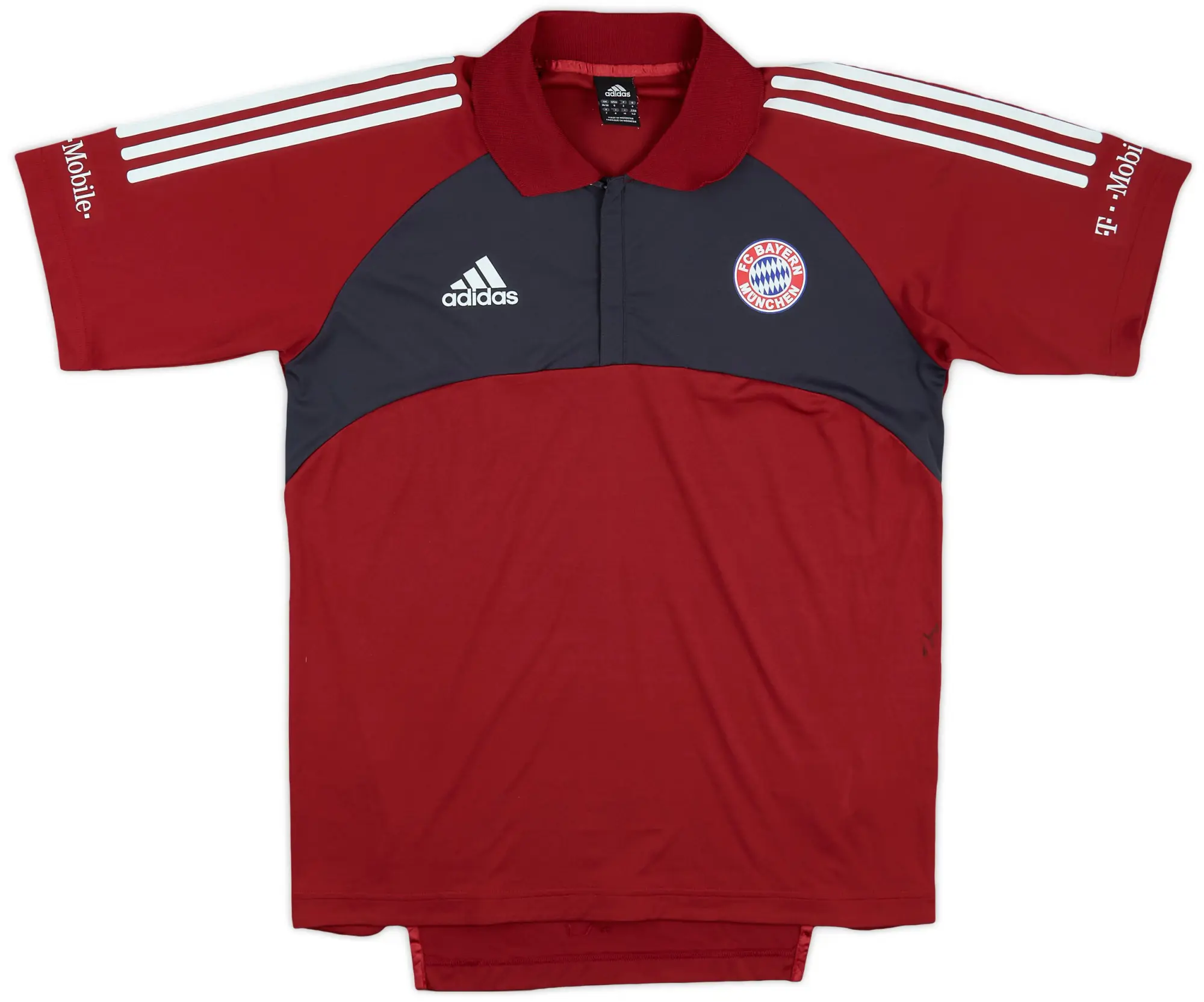 2002-03 Bayern Munich adidas 1/4 Zip Polo Shirt - 8/10 - (S)