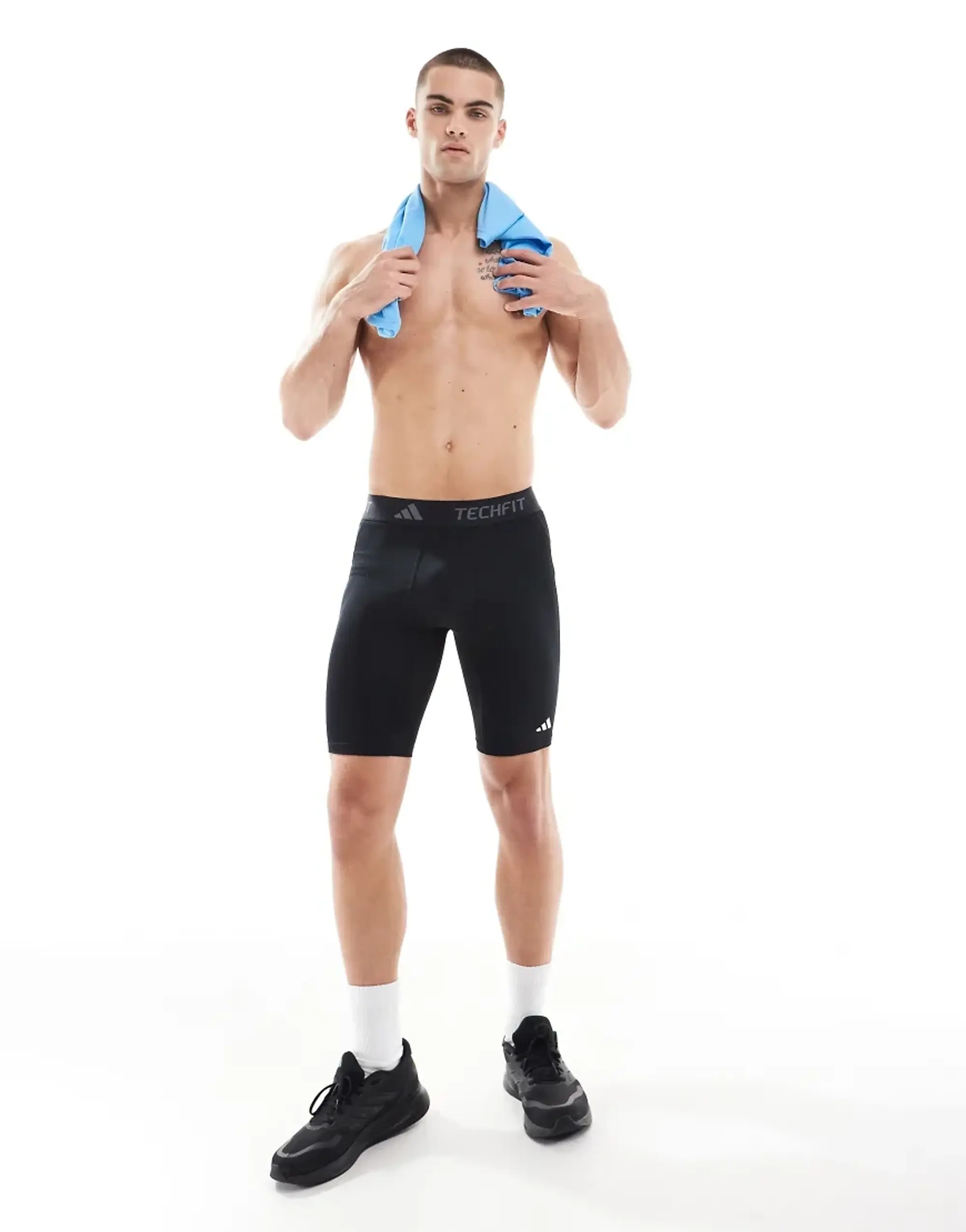 Adidas Training Tech Fit Base Layer Shorts In Black