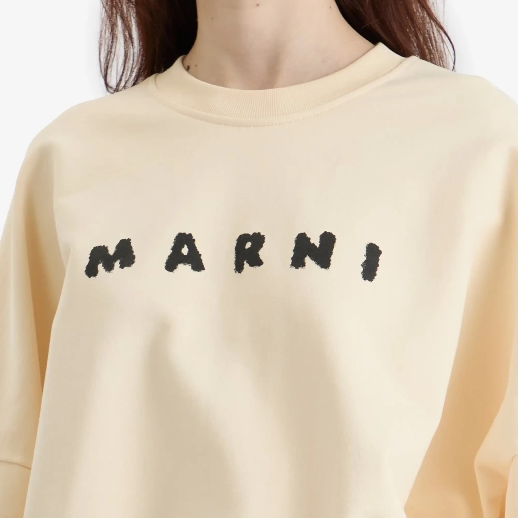 Marni Women's Logo Sweatshirt Ivory