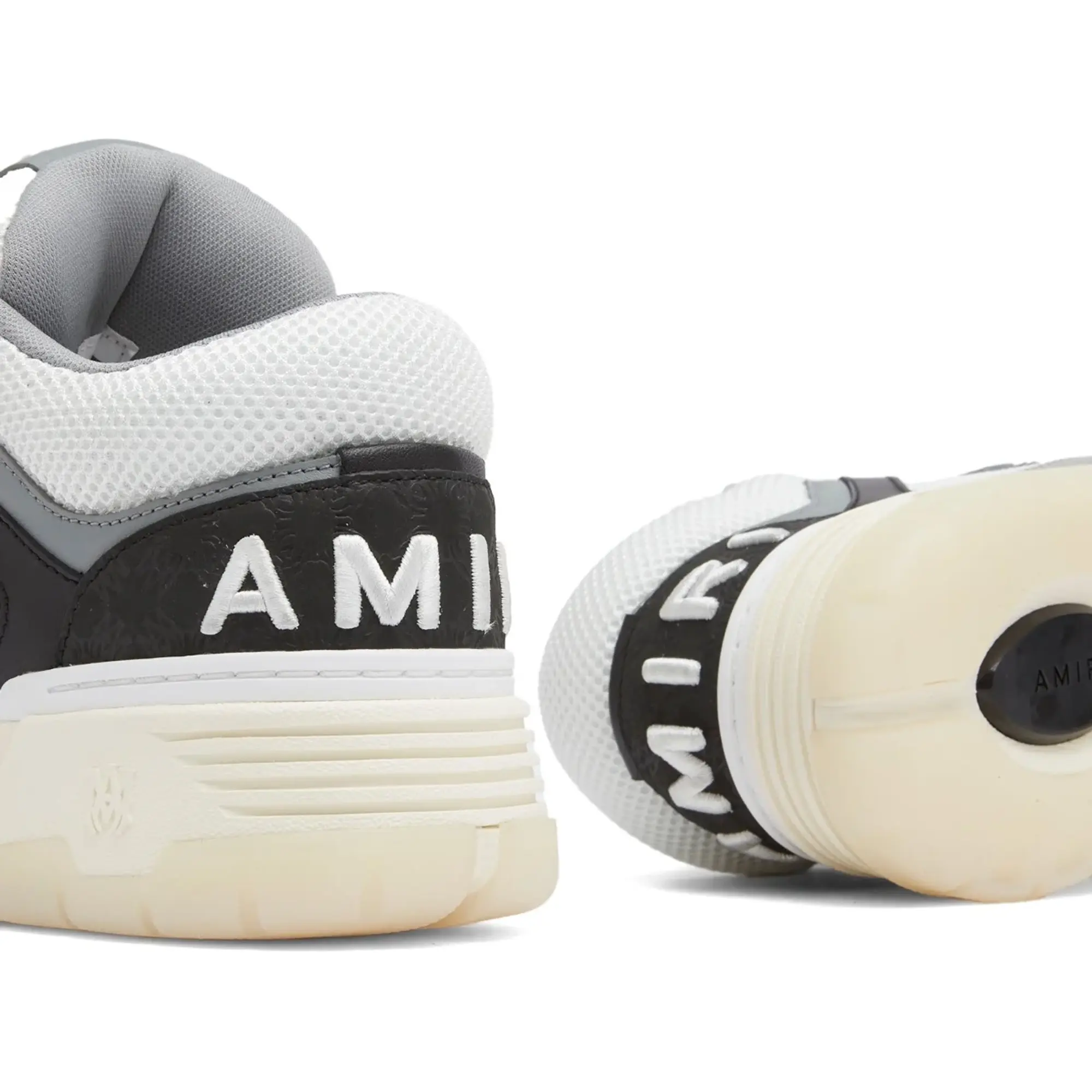 AMIRI Men's MA-1 Quad Debossed Nubuck Sneaker Black