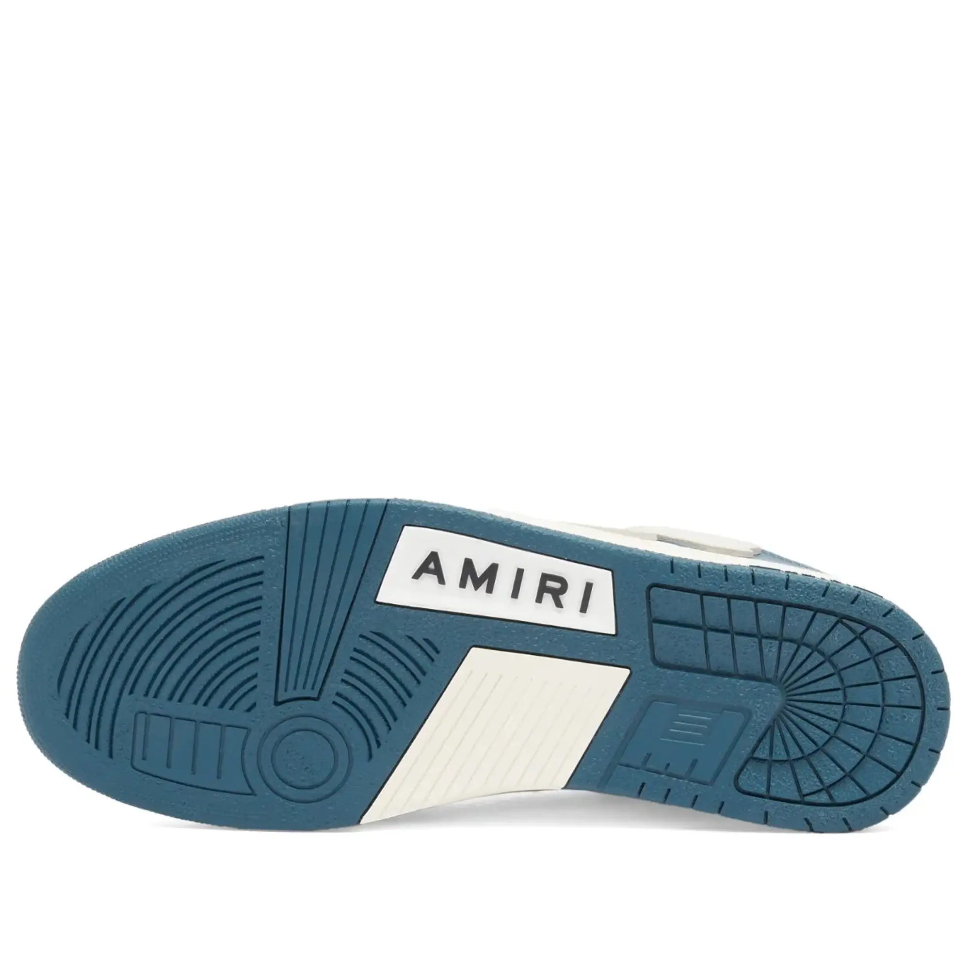 AMIRI Men's Debossed MA Quad Skel Top Low Sneaker Vintage Blue