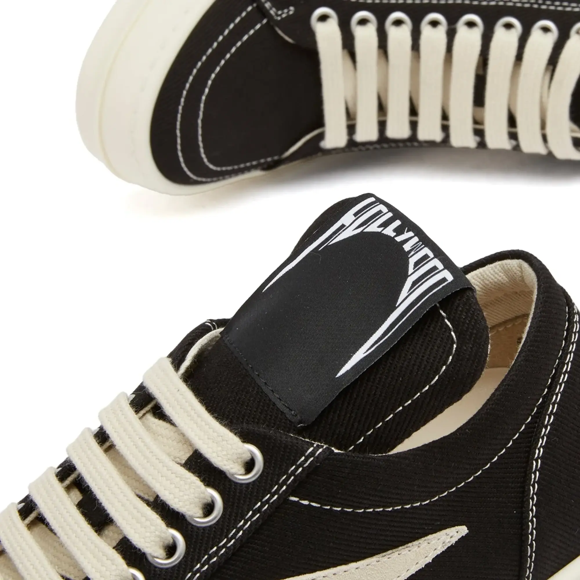 Rick Owens DRKSHDW Women's Classic Vintage Sneakers Black/Milk