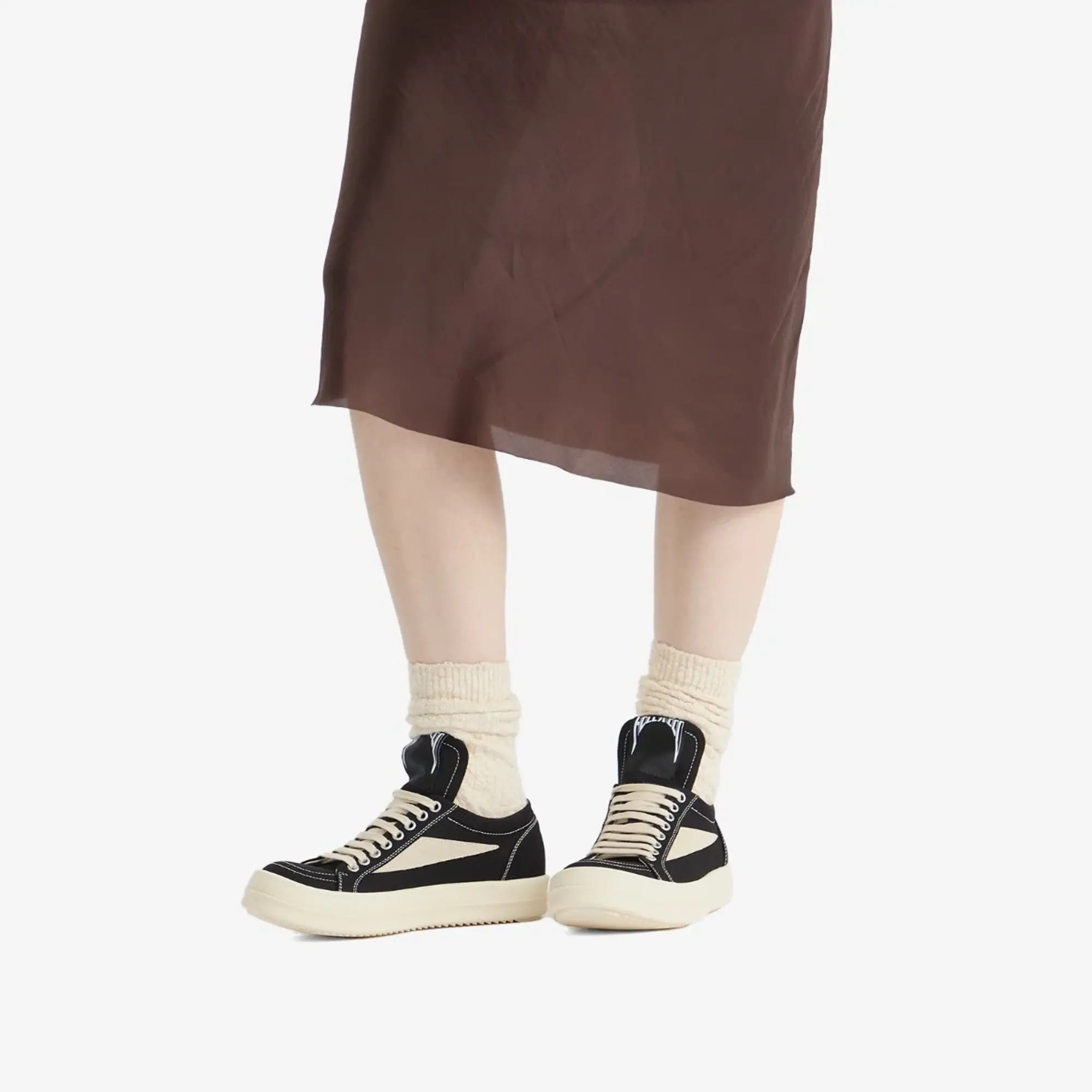 Rick Owens DRKSHDW Women's Classic Vintage Sneakers Black/Milk