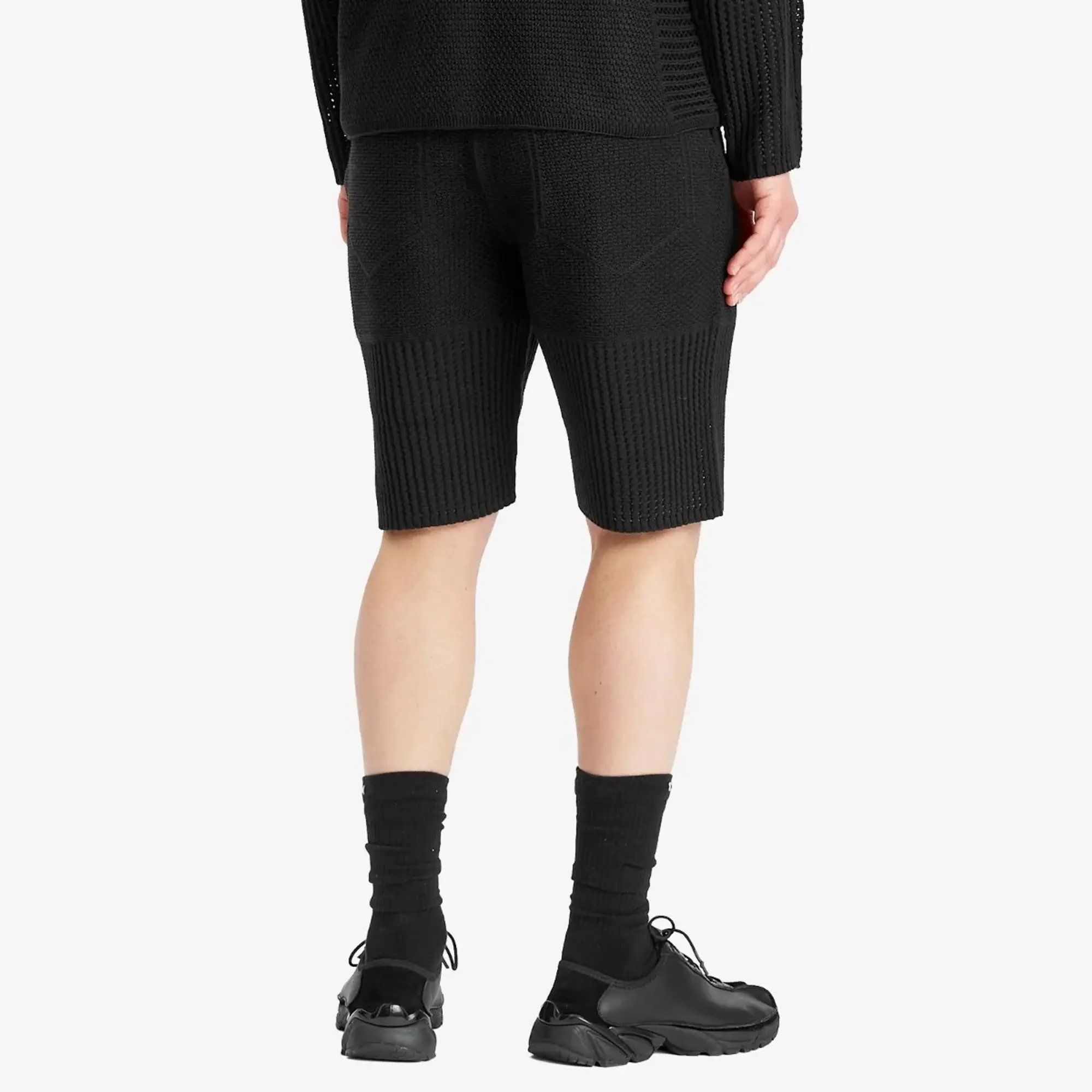 Homme Plissé Issey Miyake Men's Knit Shorts Black