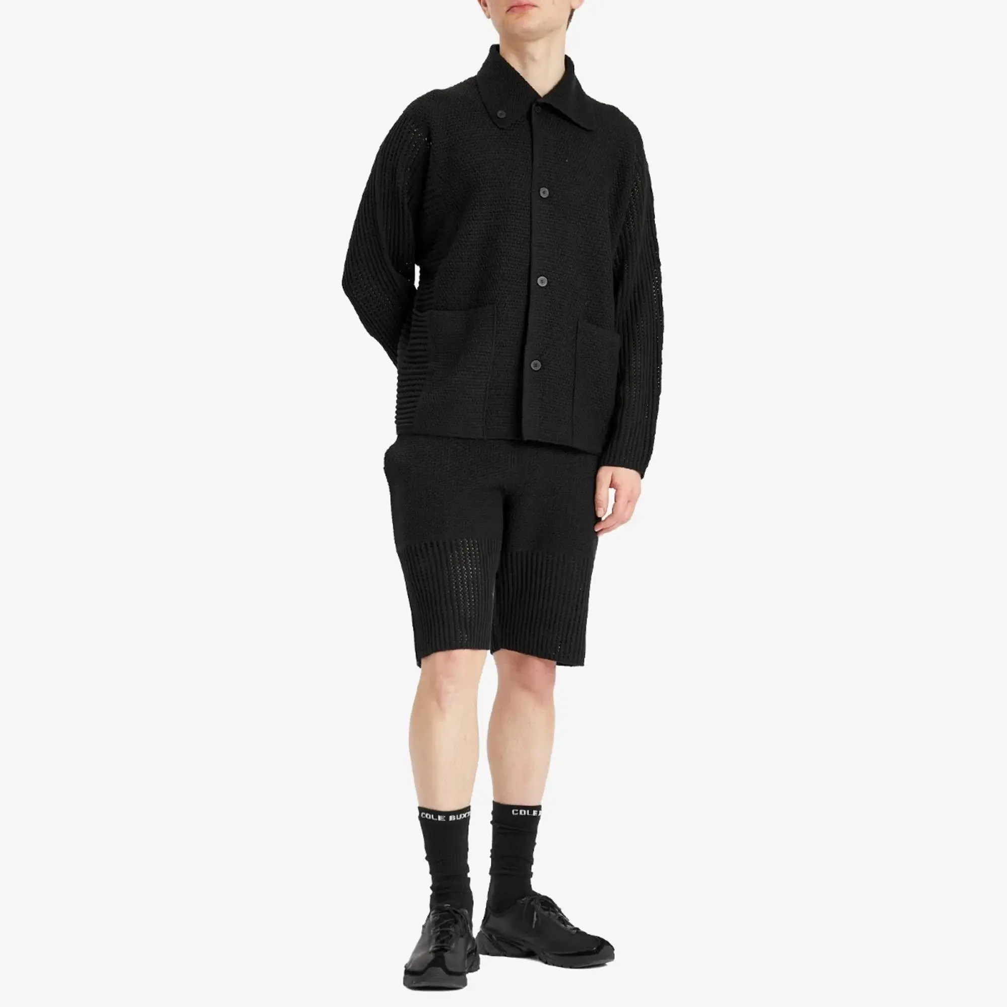 Homme Plissé Issey Miyake Men's Knit Shorts Black