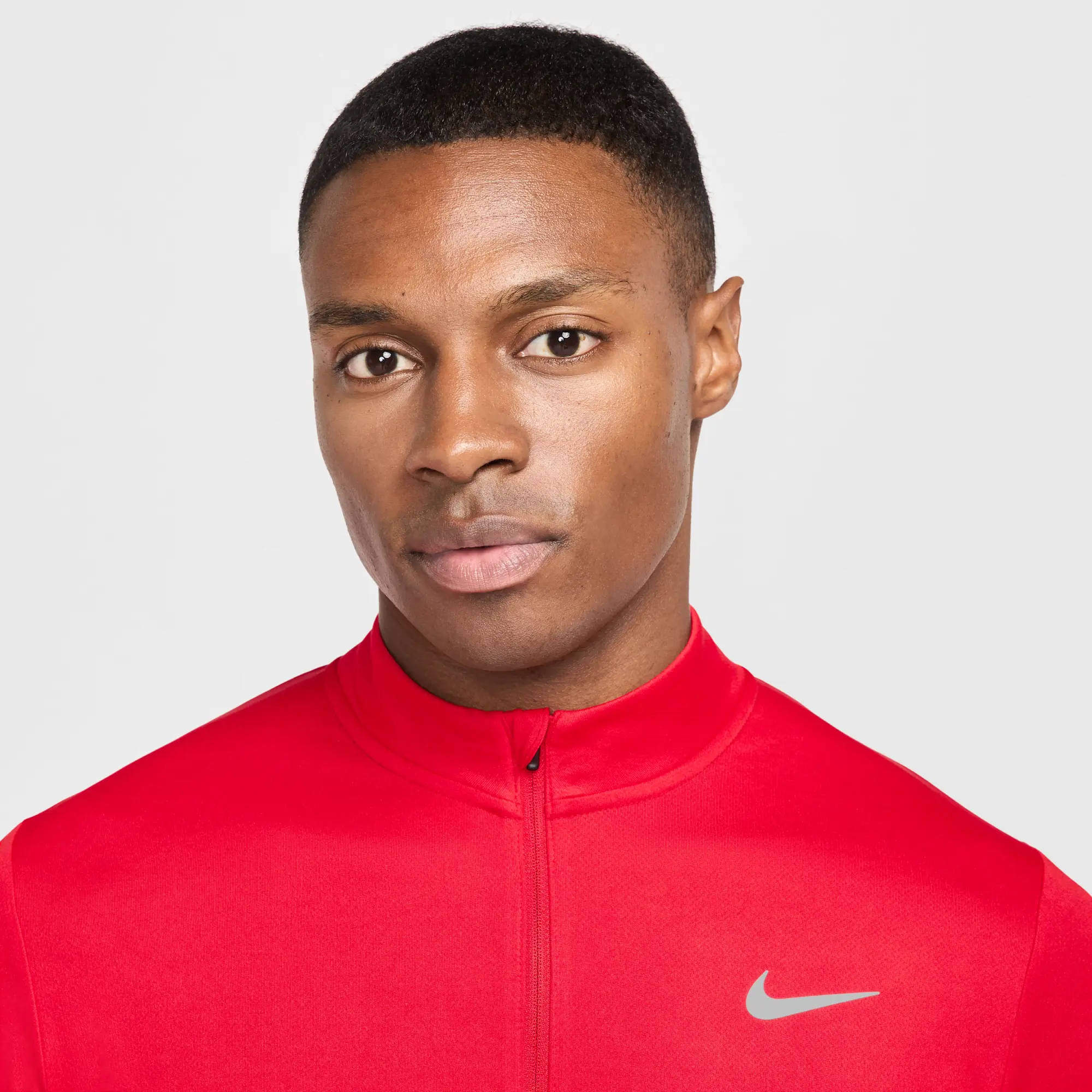 Nike Running Pacer Dri-Fit 1/4 Zip Top In Red