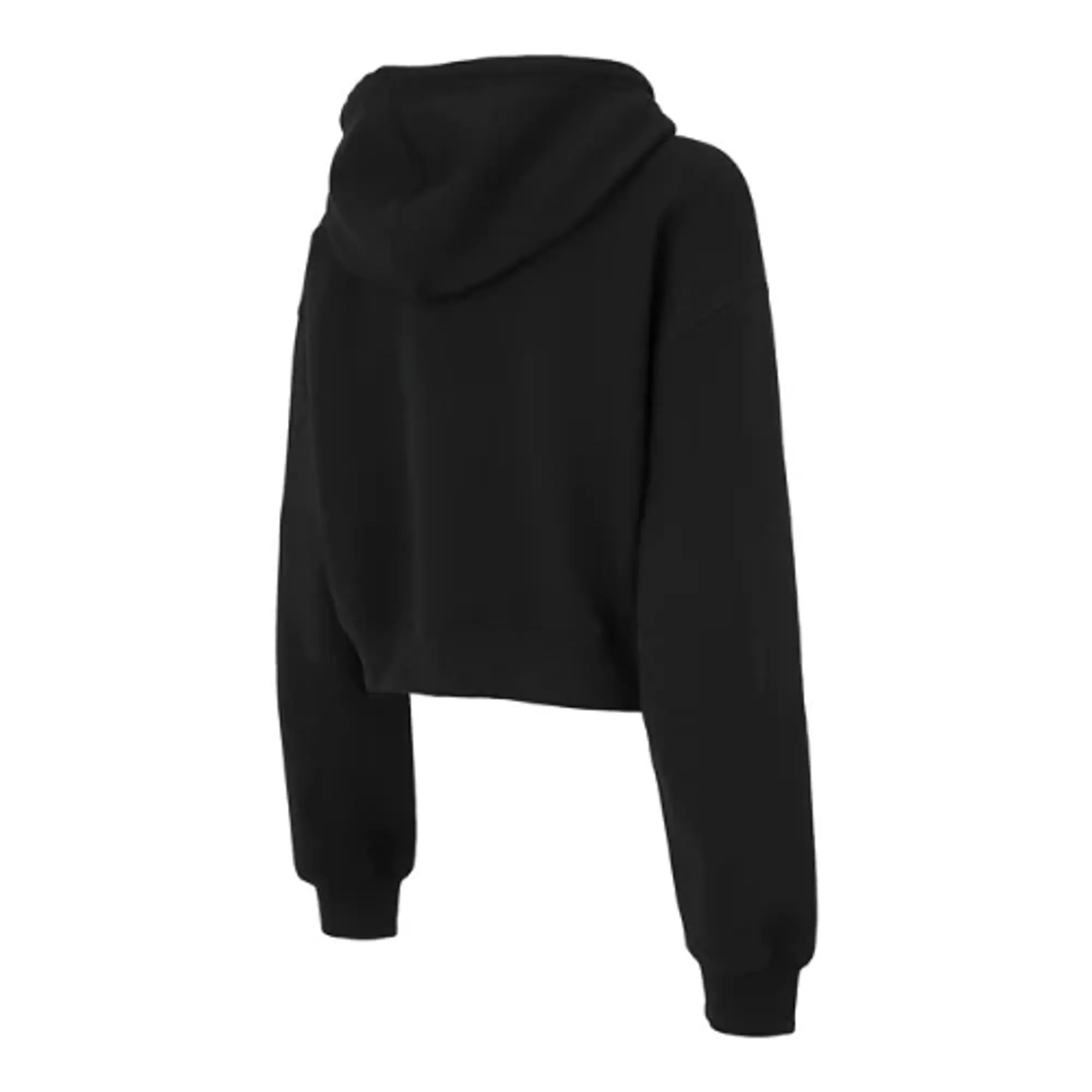 New Balance Women's Waist Length Full Zip Hoodie in Black Cotton