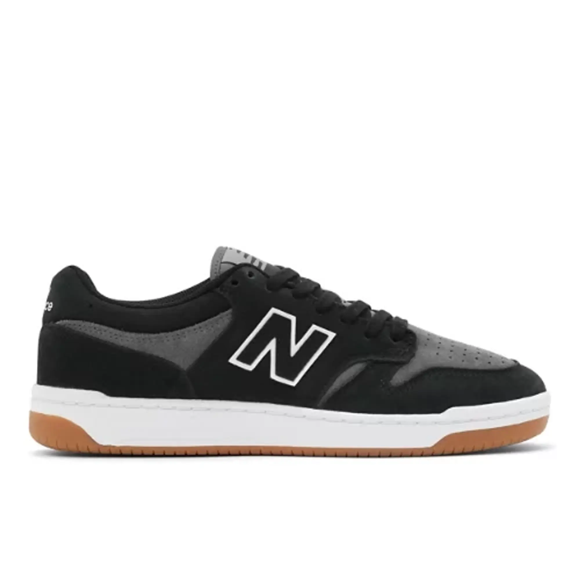 New Balance Men's NB Numeric 480 in Black/Grey Suede/Mesh