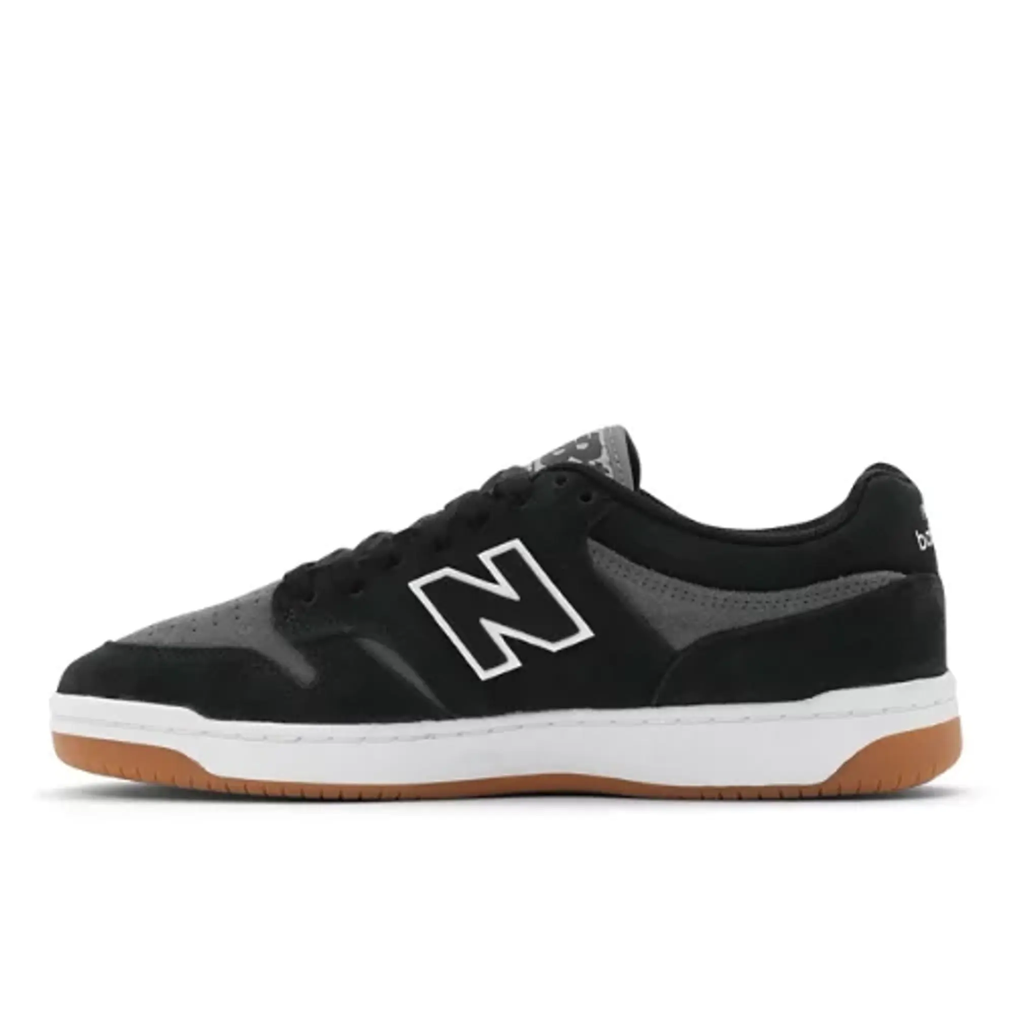 New Balance Men's NB Numeric 480 in Black/Grey Suede/Mesh