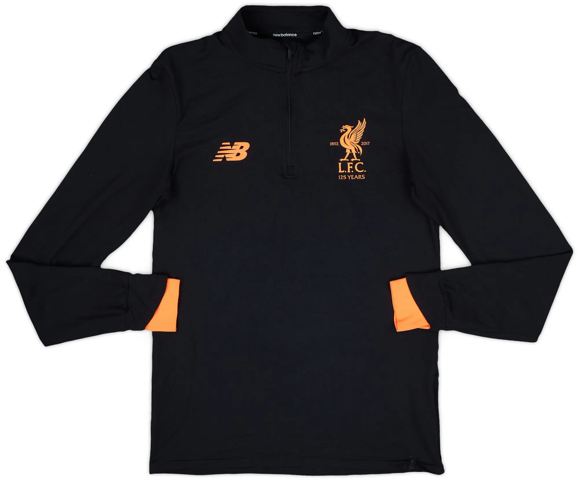 2017-18 Liverpool New Balance 1/4 Zip Drill Top - 9/10 - (S)