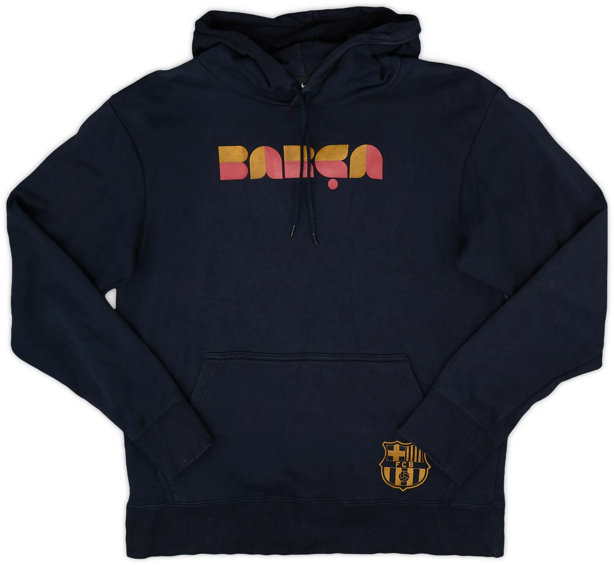 2010-11 Barcelona Nike Hooded Sweat Top - 10/10 - (M)
