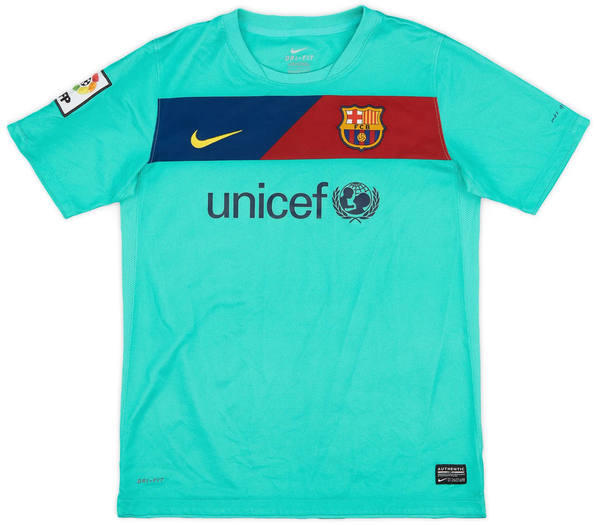 Nike 2010-11 Barcelona Away Shirt - 9/10 - (L.Boys)