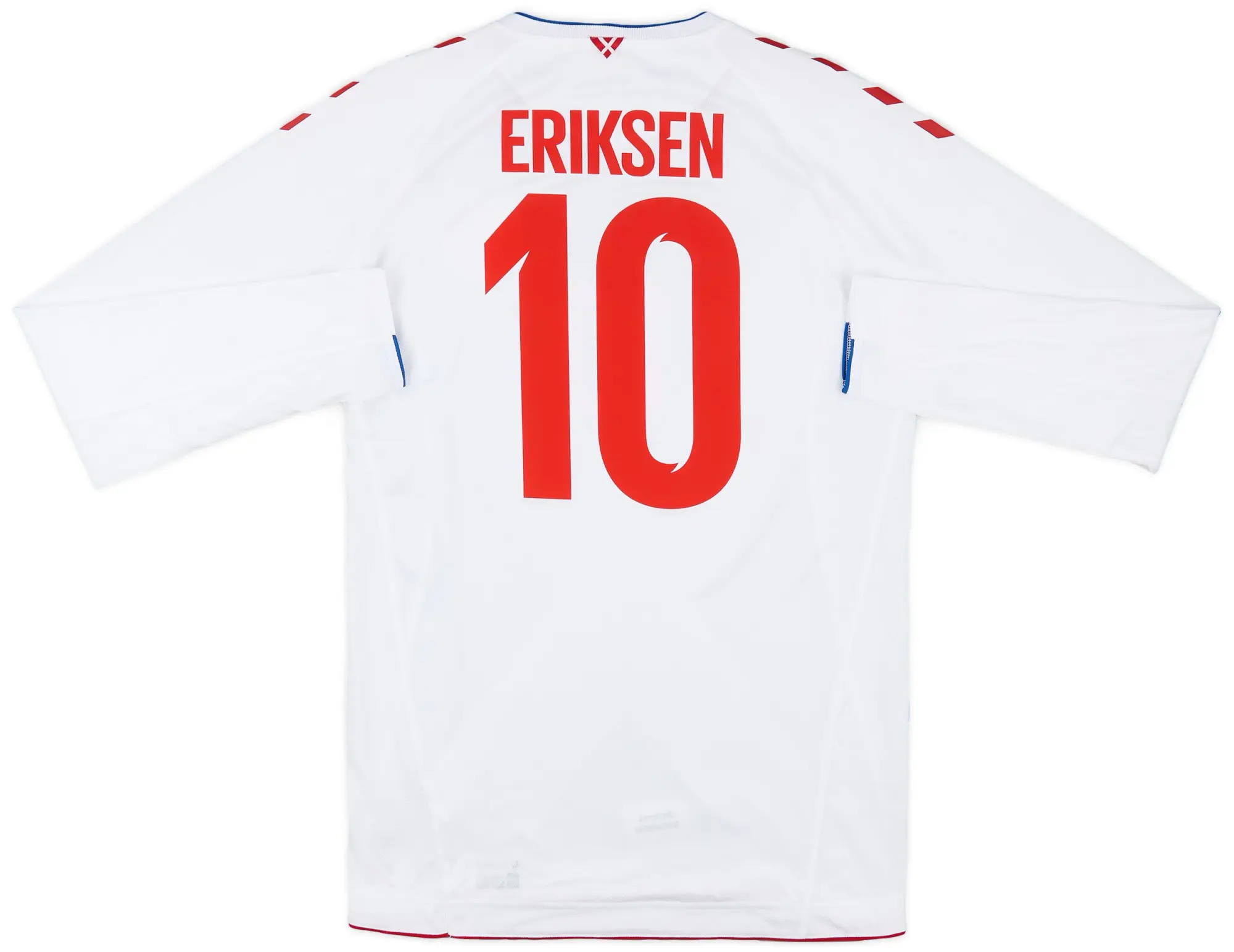 Hummel 2018-19 Denmark Away Shirt Eriksen #10 (L)