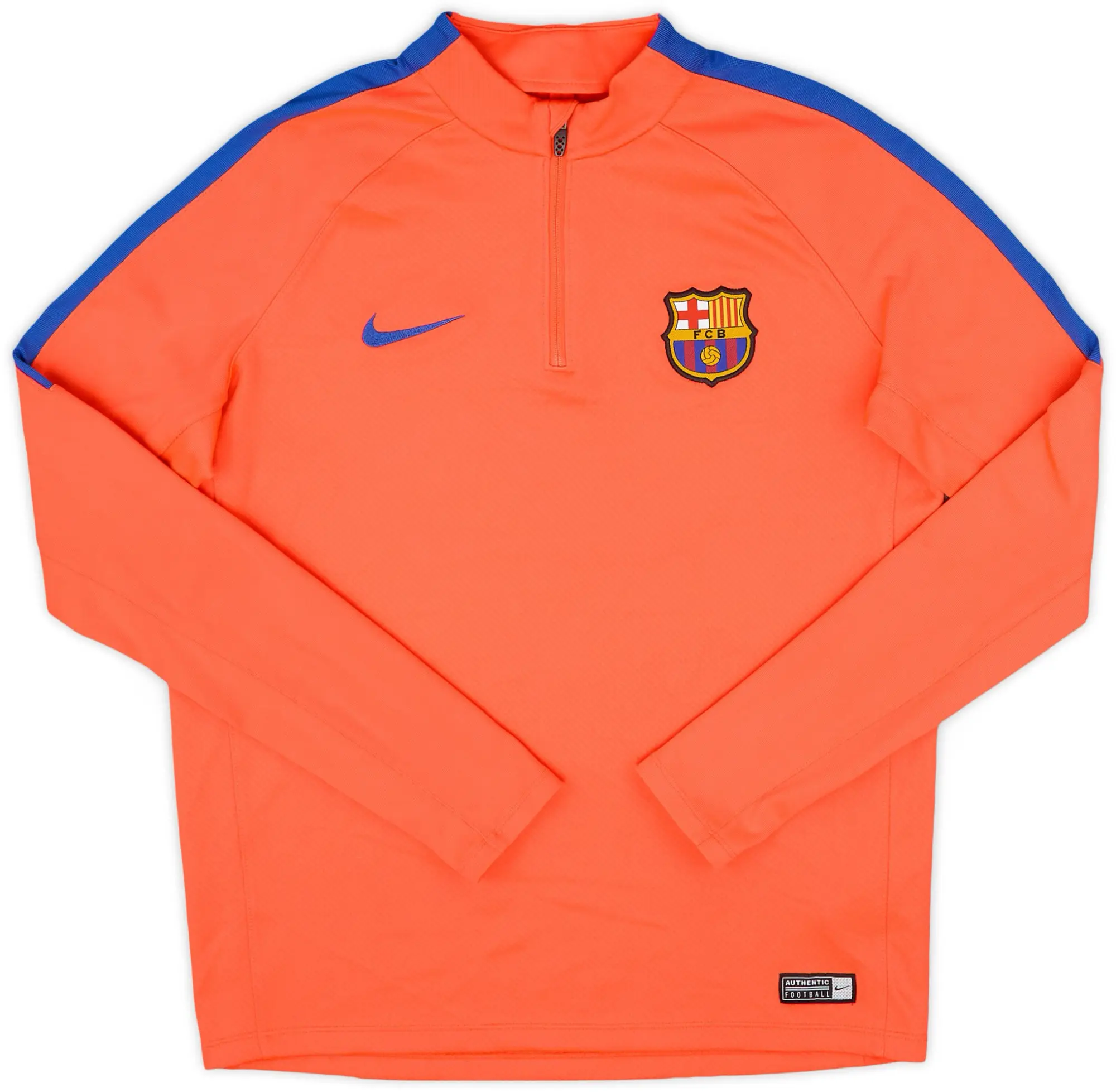 2016-17 Barcelona Nike 1/4 Zip Drill Top - 8/10 - (XL.Boys)