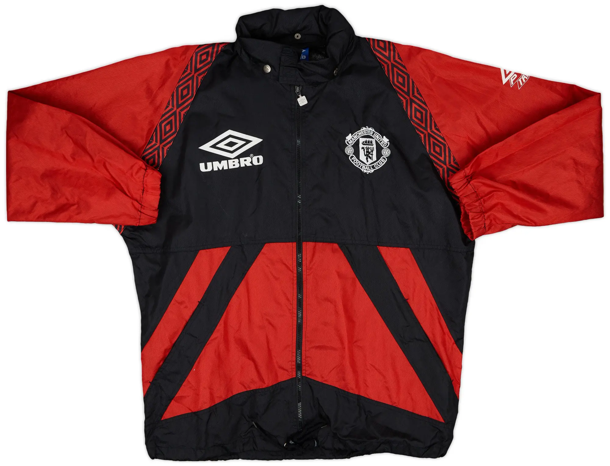 1995-97 Manchester United Umbro Hooded Rain Jacket - 8/10 - (S)