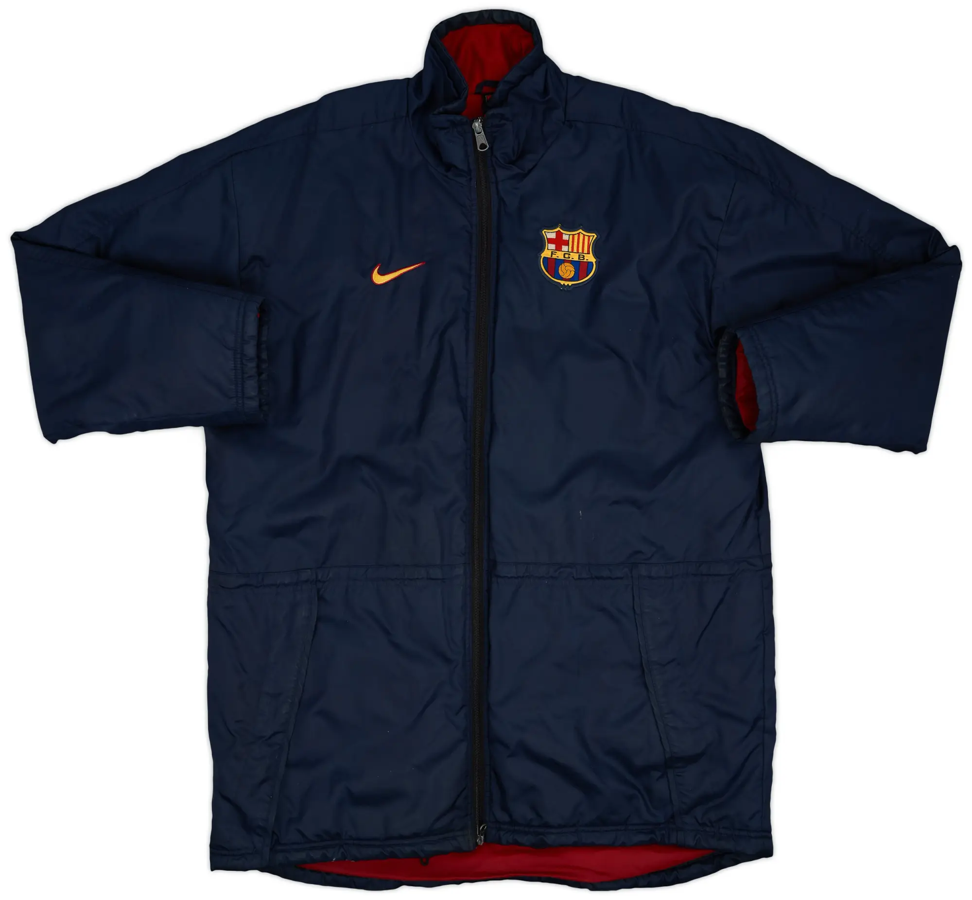 1998-99 Barcelona Nike Padded Bench Coat - 8/10 - (M)