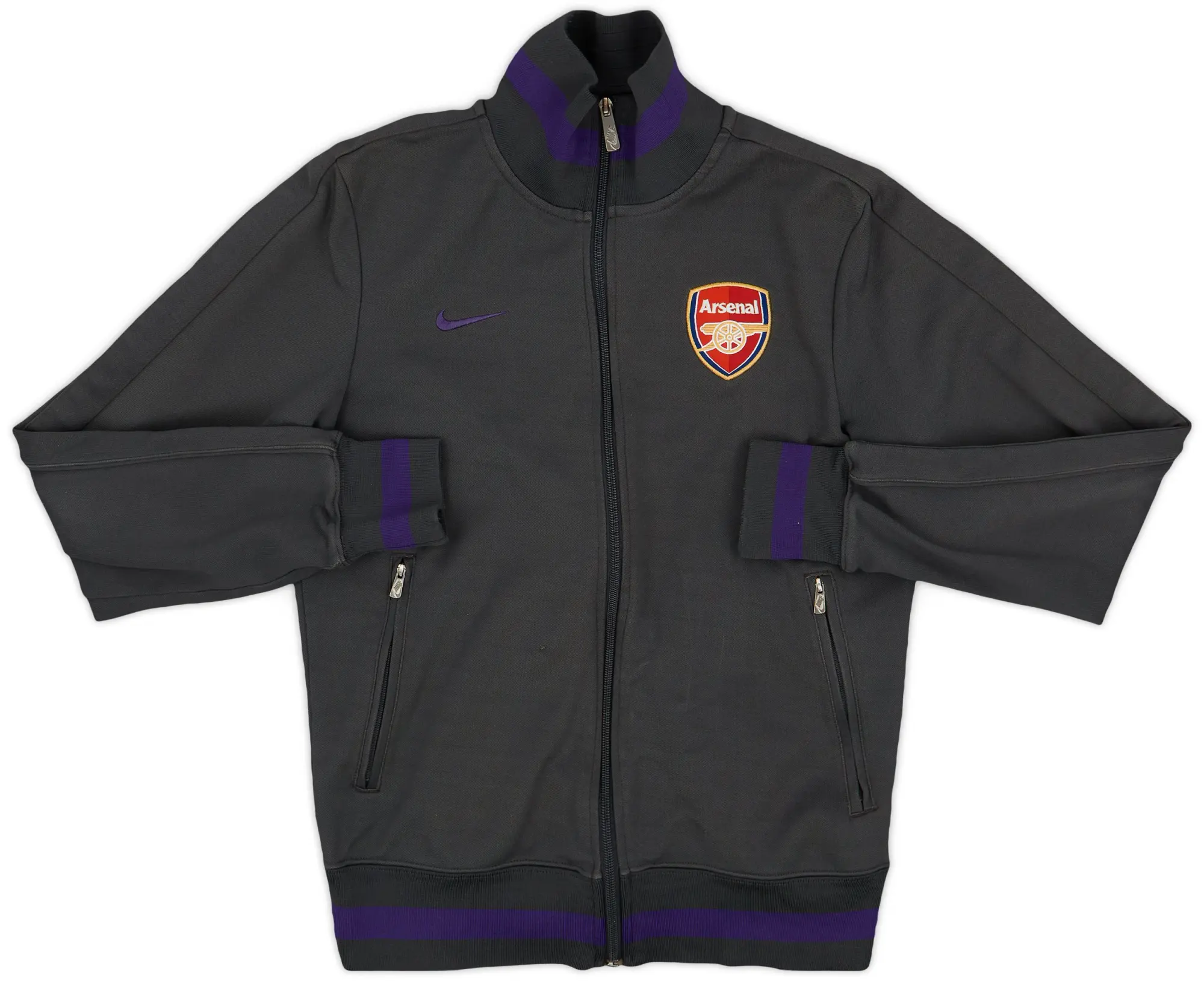 2012-13 Arsenal Nike N98 Track Jacket - 8/10 - (S)