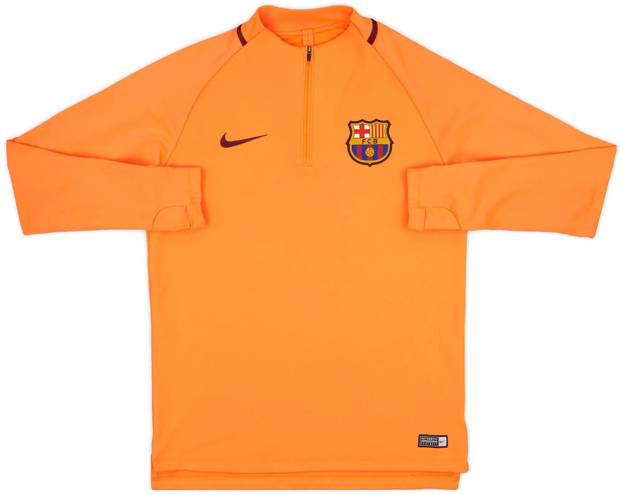 2017-18 Barcelona Nike 1/4 Zip Drill Top - 7/10 - (M)