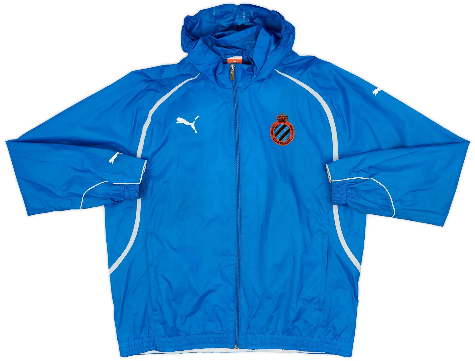 2010-11 Club Brugge Puma Hooded Rain Jacket - 6/10 - (XL)