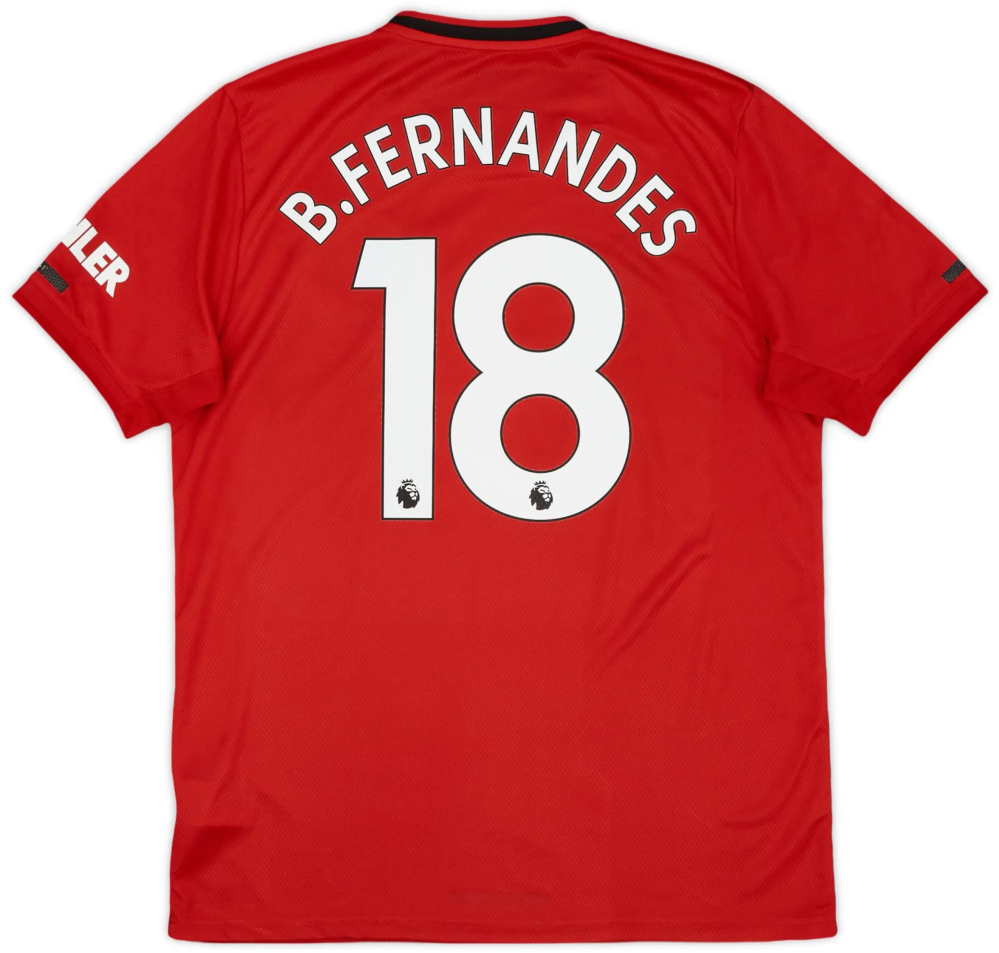 adidas 2019-20 Manchester United Home Shirt B.Fernandes #18 - 8/10 - (L)