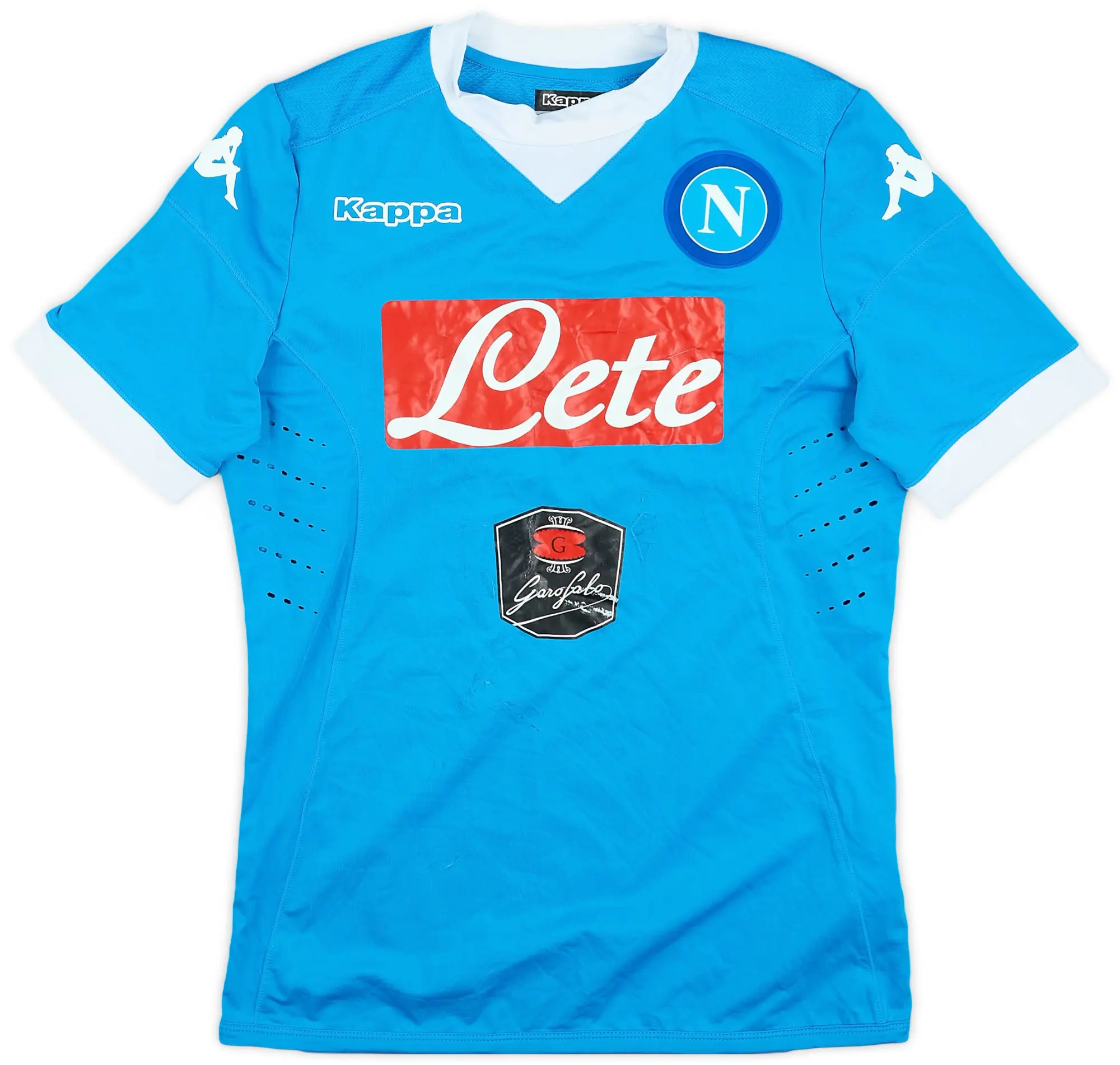 Kappa 2015-16 Napoli Home Shirt - 5/10 - (L.Boys)