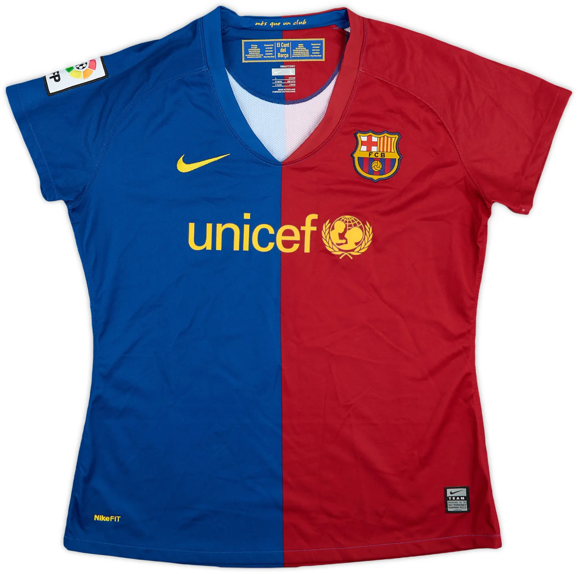 Nike 2008-09 Barcelona Home Shirt - 9/10 - (Women's L)