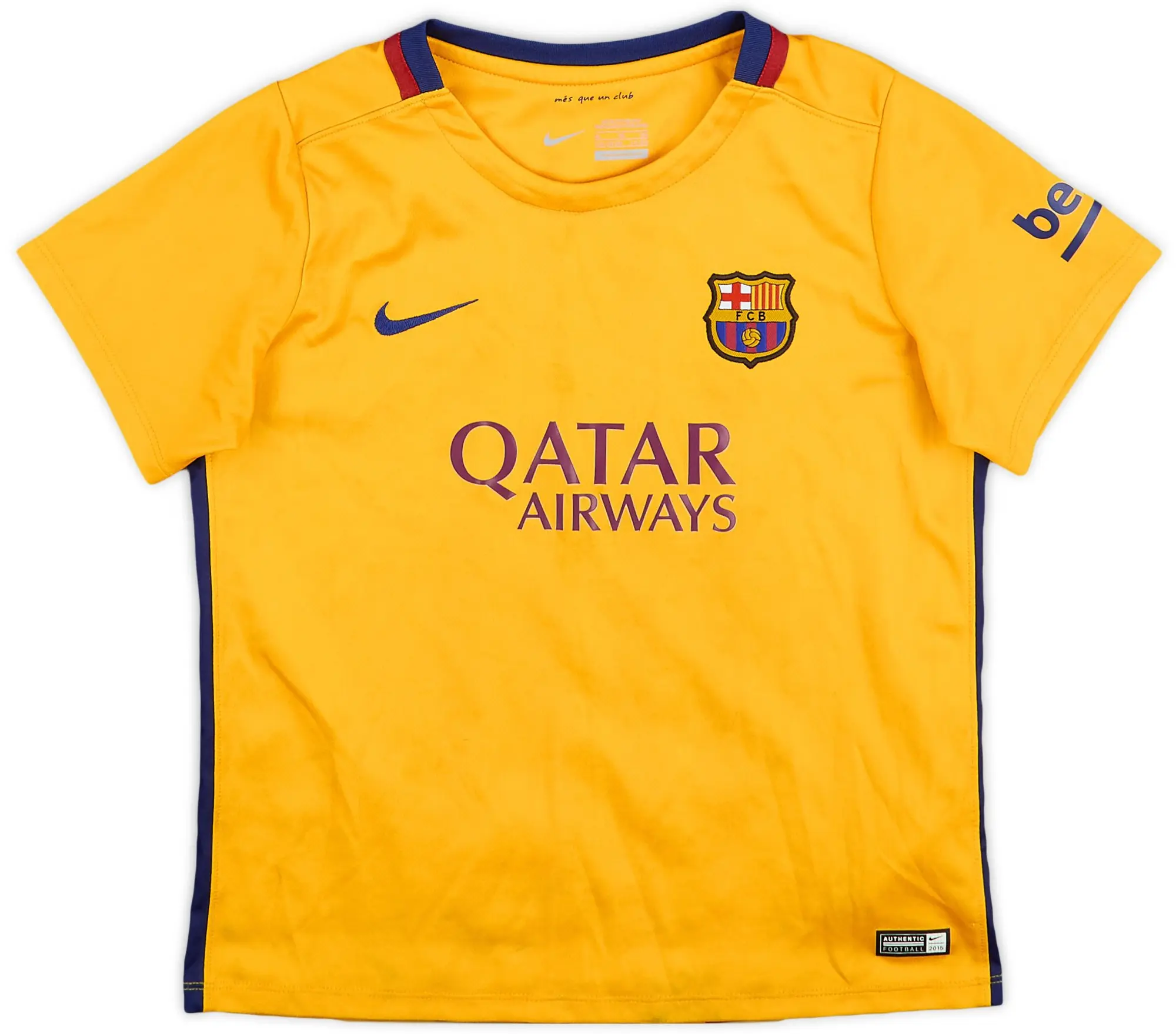 Nike 2015-16 Barcelona Away Shirt - 5/10 - (7-8 Years)