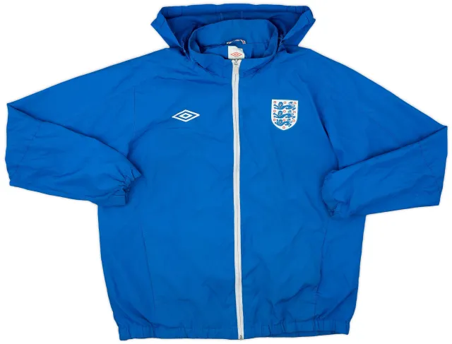 2010-11 England Umbro Hooded Rain Jacket - 7/10 - (L