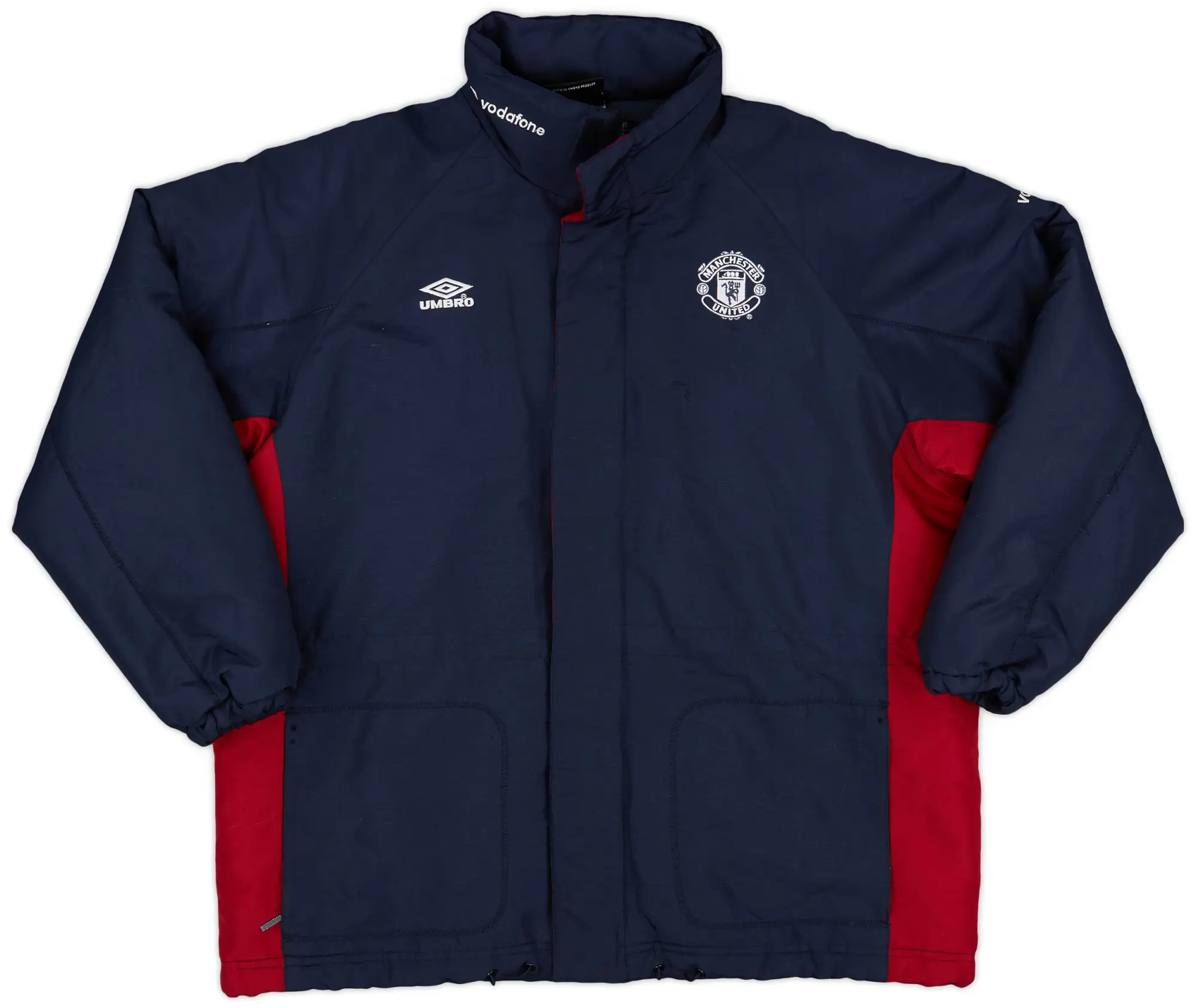 2000-02 Manchester United Umbro Padded Bench Coat - 7/10 - (S)