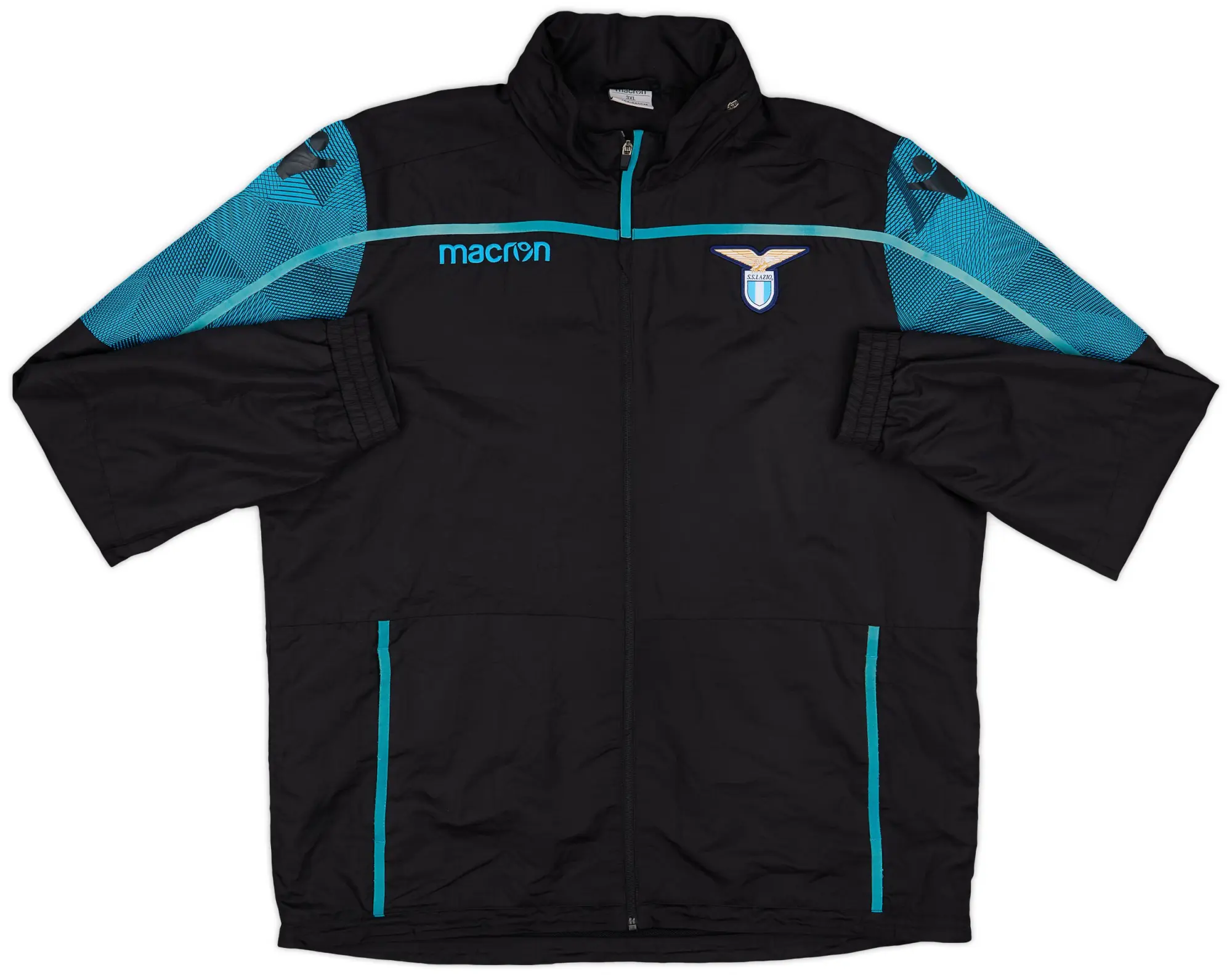2014-15 Lazio Macron Hooded Rain Jacket - 7/10 - (3XL)
