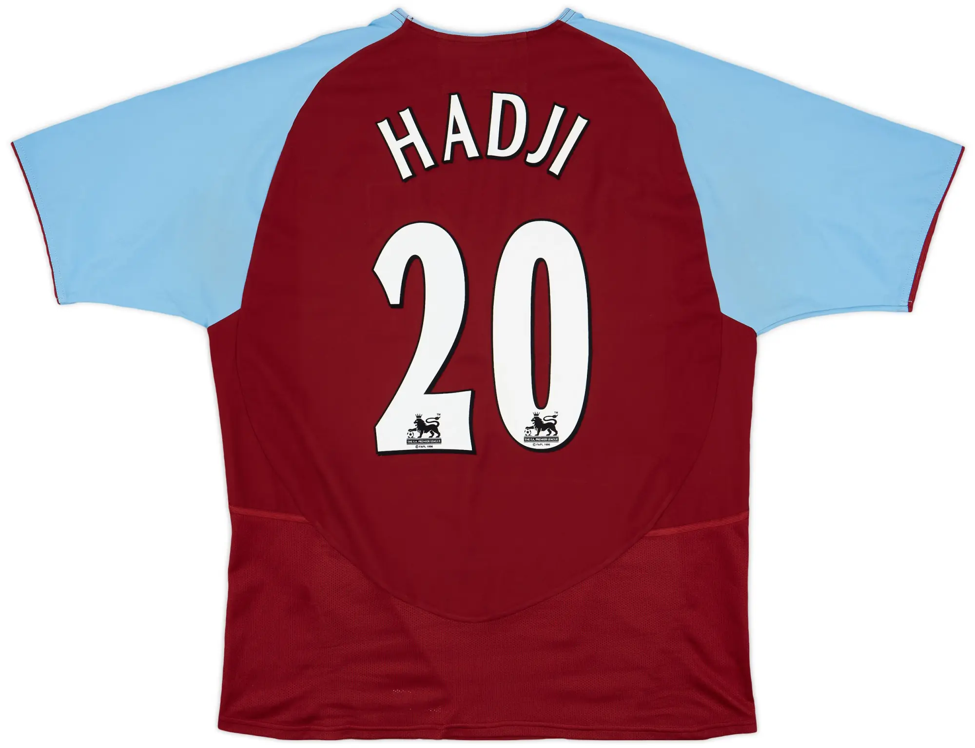 Diadora 2003-04 Aston Villa Home Shirt Hadji #20 - 8/10 - (M)