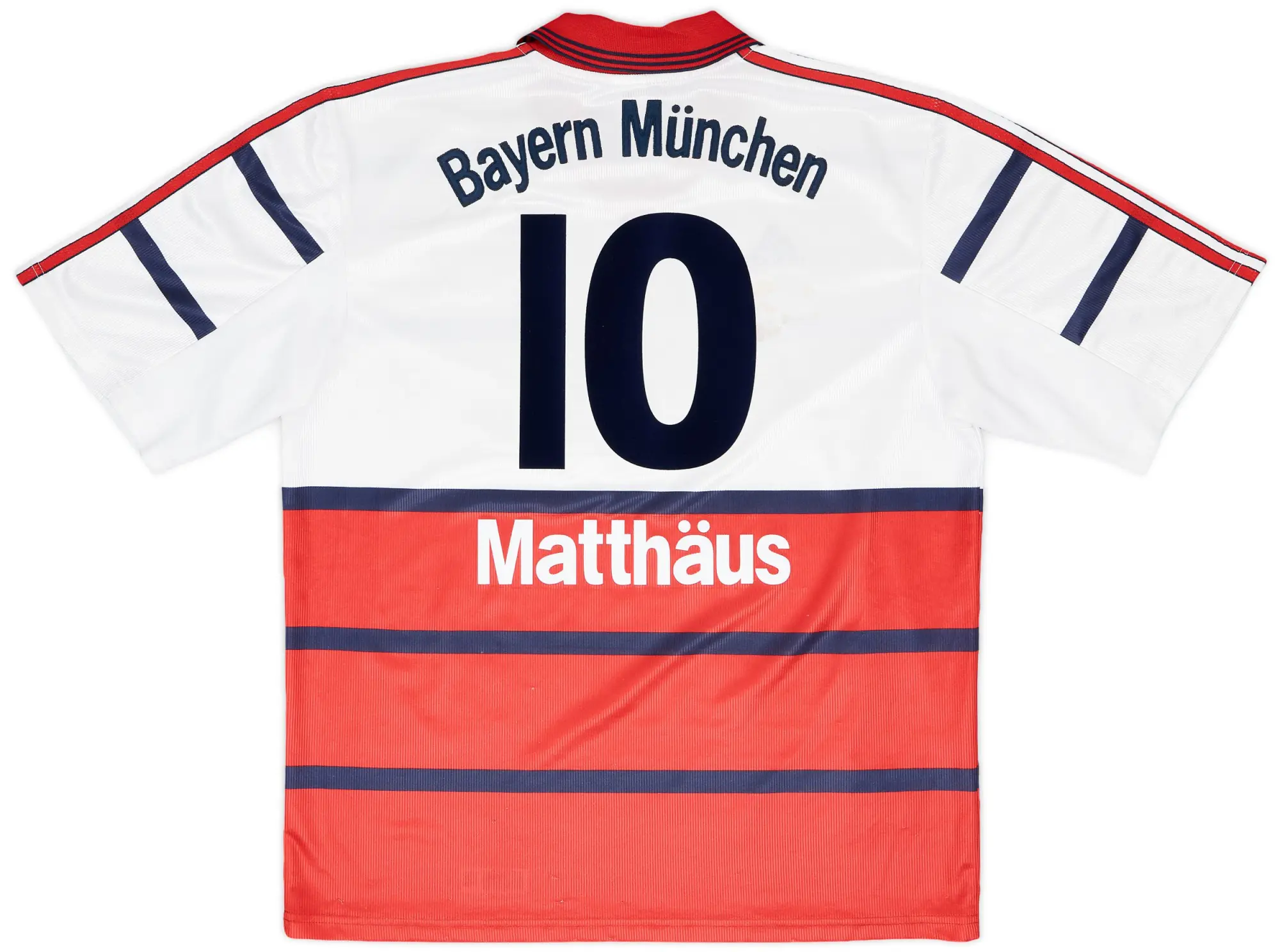 adidas 1998-00 Bayern Munich Away Shirt Matthaus #10 - 6/10 - (L)