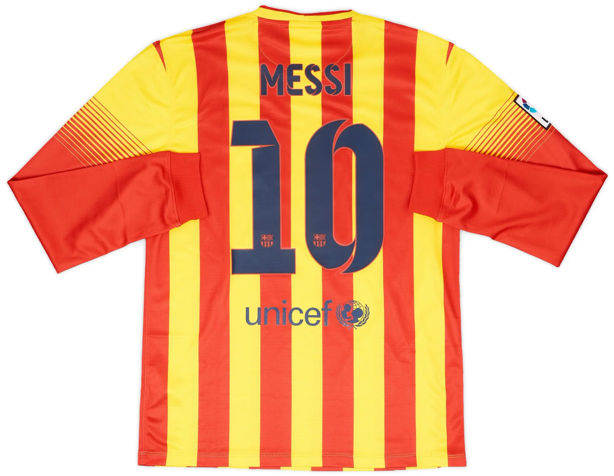 Nike 2013-15 Barcelona Away L/S Shirt Messi #10 (M)