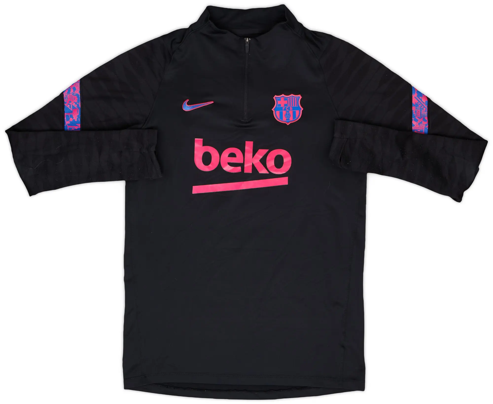 2021-22 Barcelona Nike 1/4 Zip Training Top - 5/10 - (S)