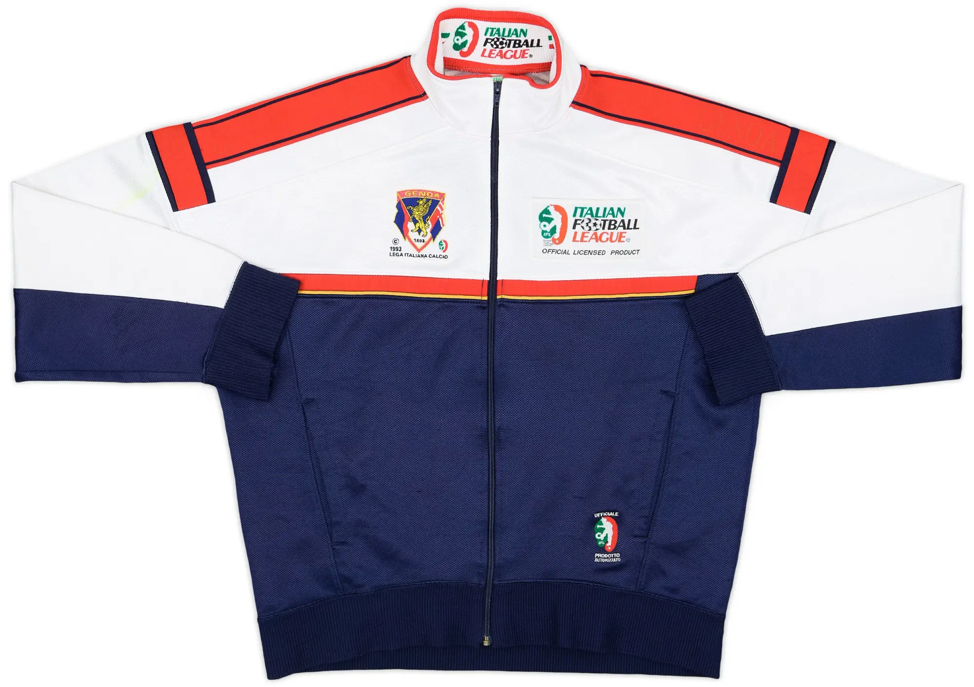 Jacket/Coat 1993-94 Genoa 'Italian Football League' Track Jacket - 5/10 - (L)