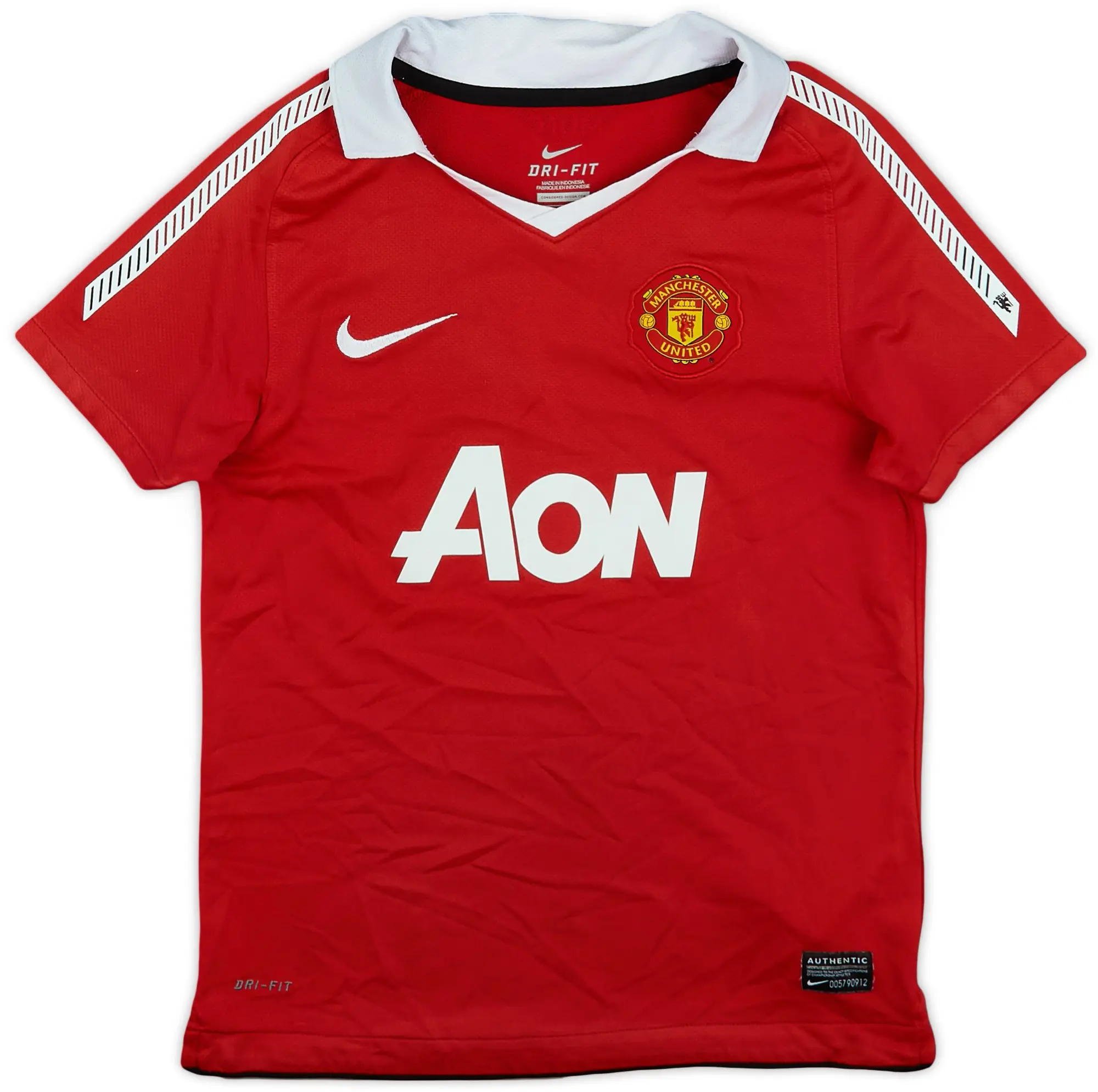 Nike 2010-11 Manchester United Home Shirt - 7/10 - (S.Boys)