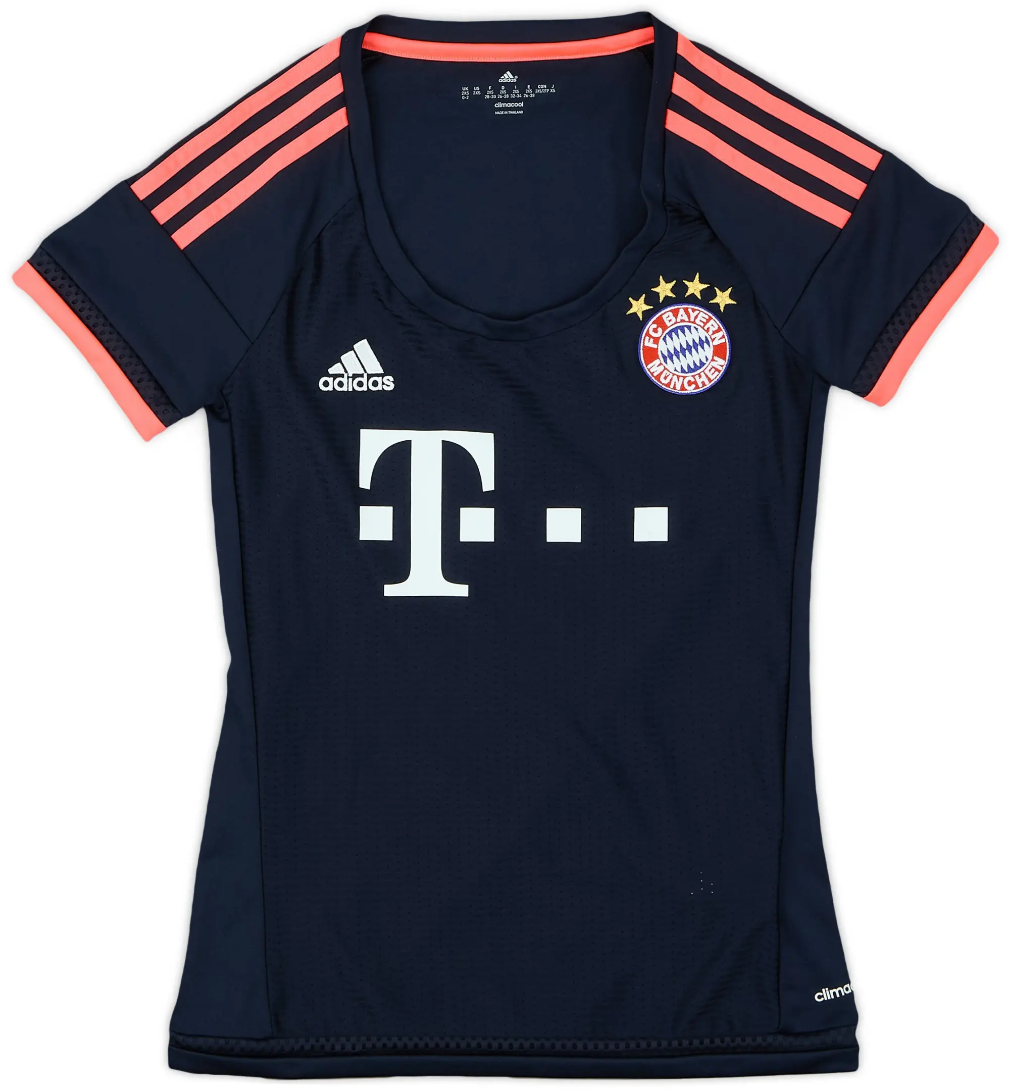 adidas 2015-16 Bayern Munich Third Shirt - 8/10 - (Women's 2XS)