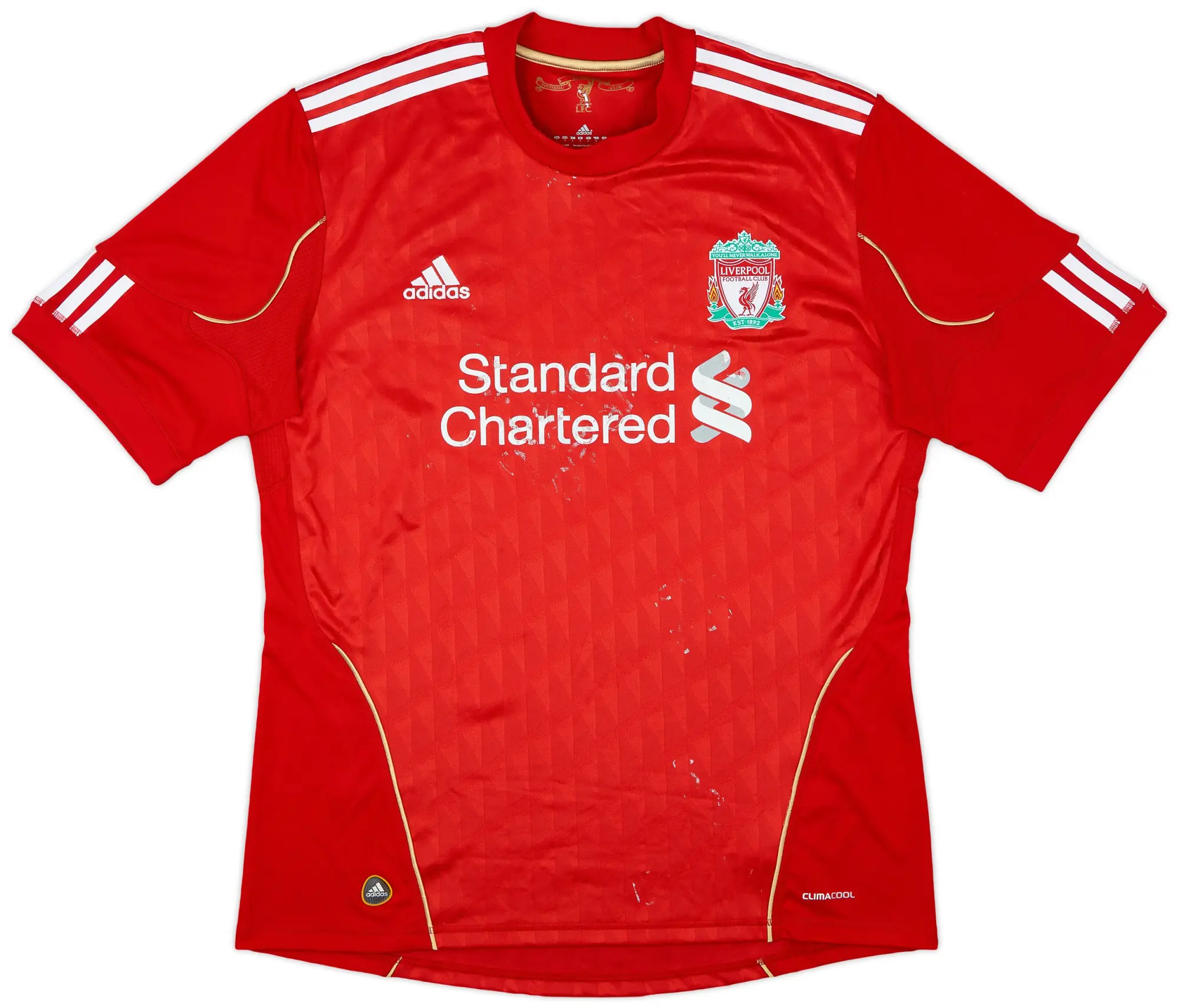 adidas 2010-12 Liverpool Home Shirt - 4/10 - (L)