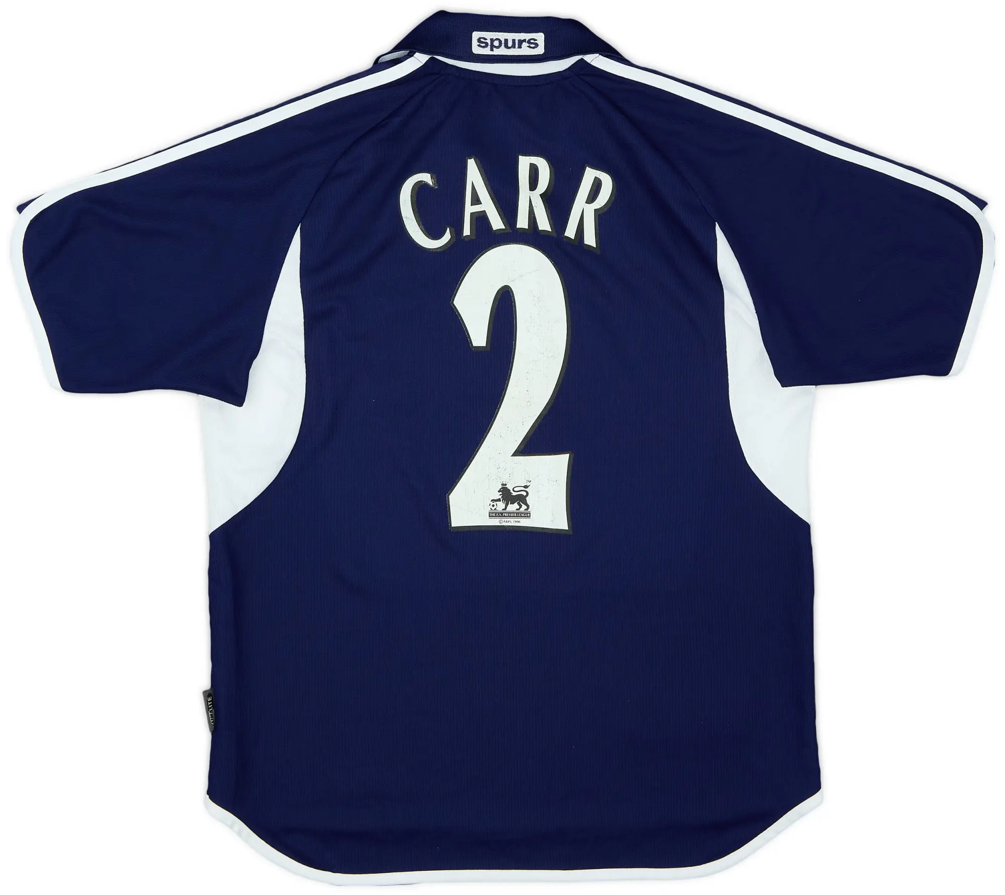 adidas 2000-01 Tottenham Away Shirt Carr #2 - 7/10 - (XL.Boys)