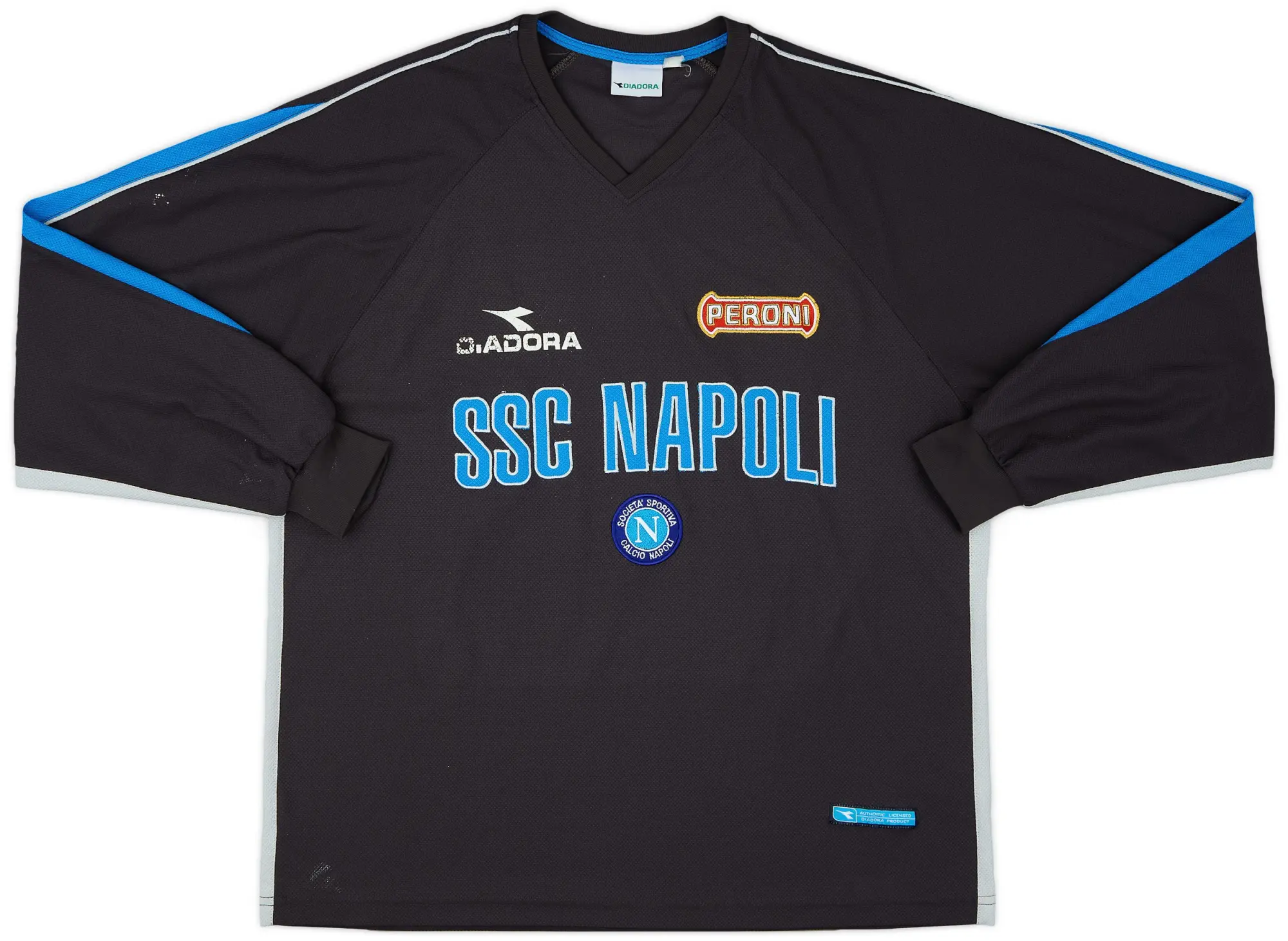 2000-01 Napoli Diadora Training L/S Shirt - 5/10 - (L)