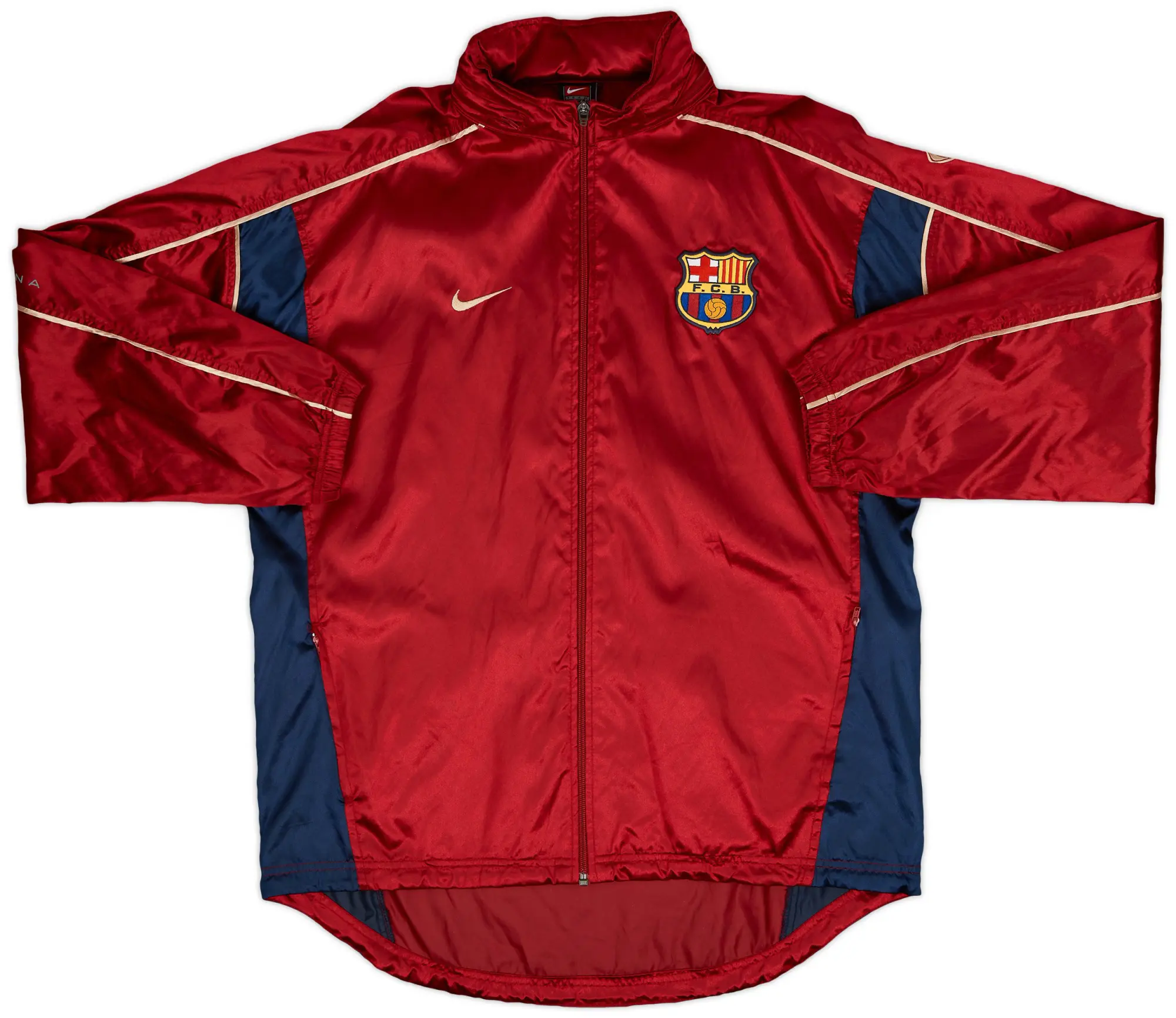 2001-02 Barcelona Nike Hooded Track Jacket - 9/10 - (M)