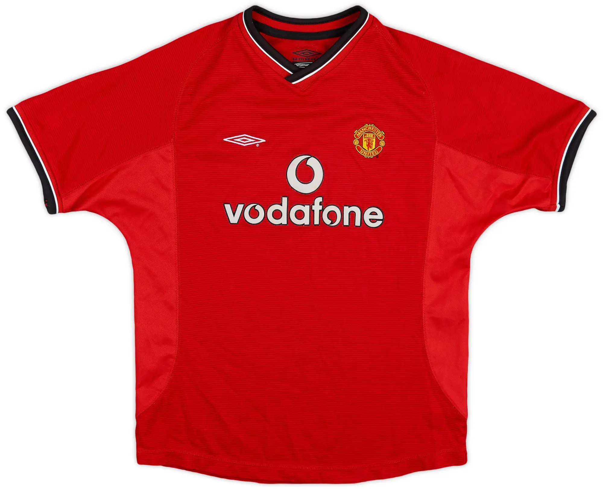 Umbro 2000-02 Manchester United Home Shirt - 8/10 - (L.Boys)
