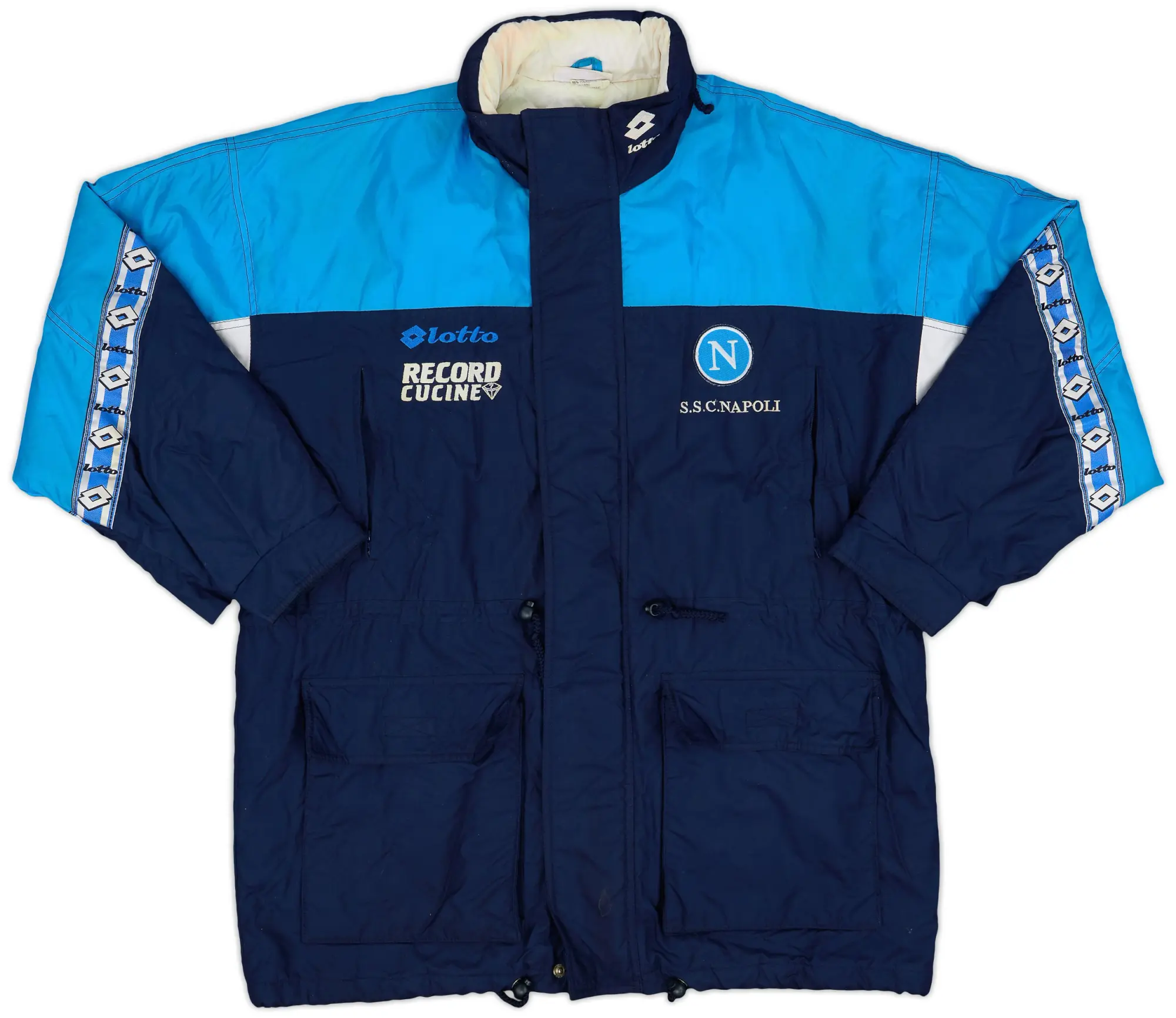 1994-95 Napoli Lotto Padded Bench Coat - 6/10 - (XL)