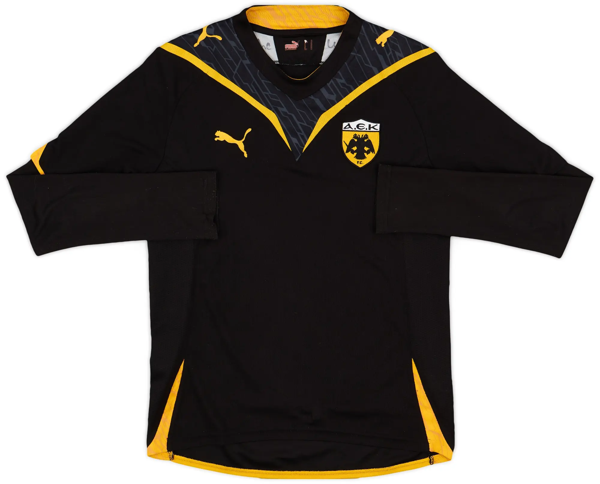 Puma 2009-10 AEK Athens Away L/S Shirt - 8/10 - (M)