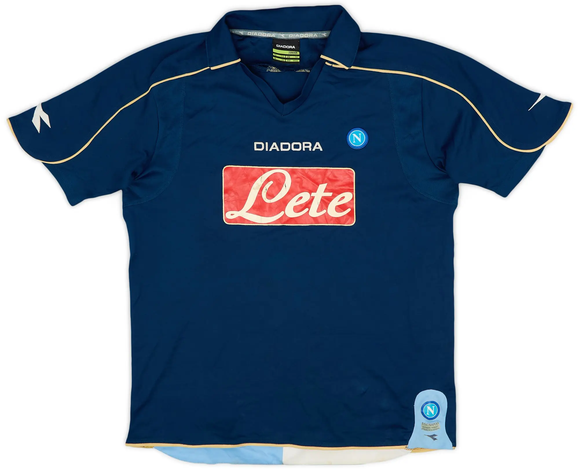 Diadora 2008-09 Napoli Third Shirt - 5/10 - (XL.Boys)