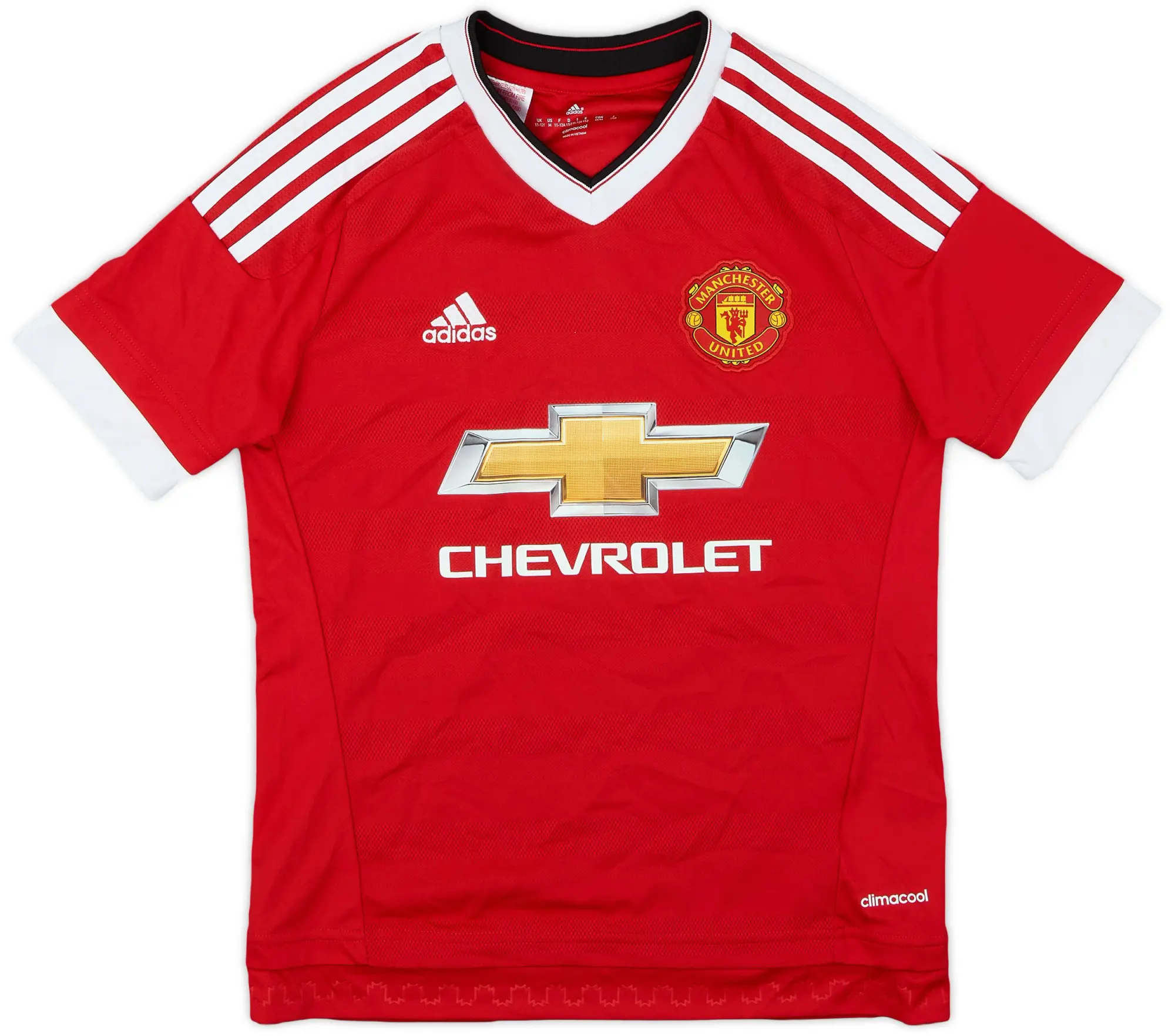 adidas 2015-16 Manchester United Home Shirt - 8/10 - (M.Boys)