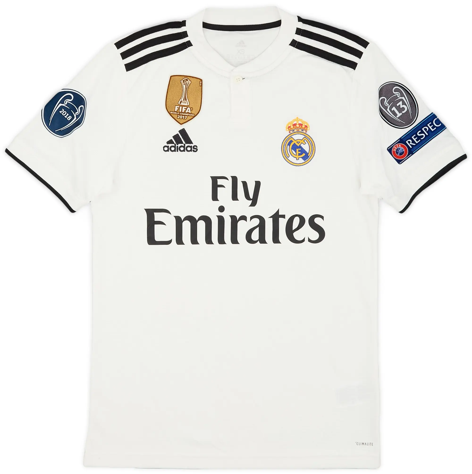adidas 2018-19 Real Madrid Home Shirt - 7/10 - (XS)