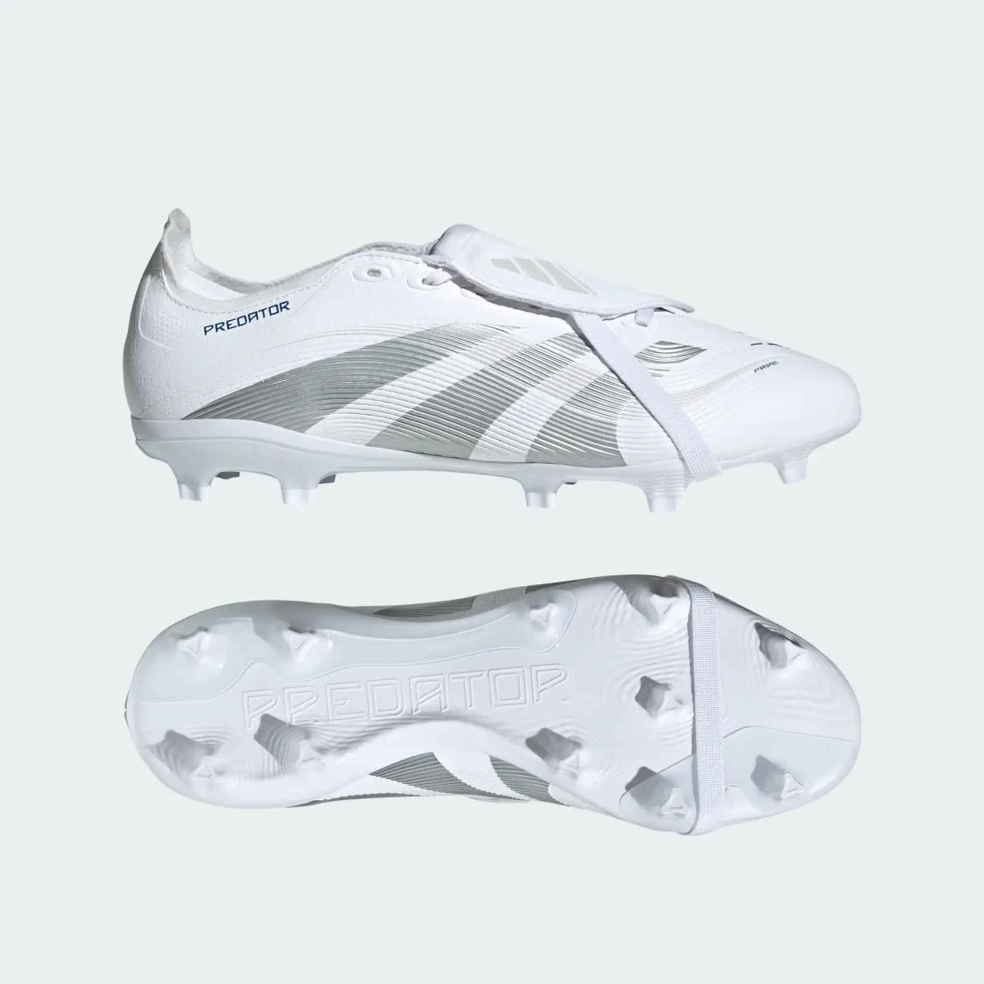 Adidas Predator League Fold-Over Tongue Fg/Ag Polar Victory - ['White']