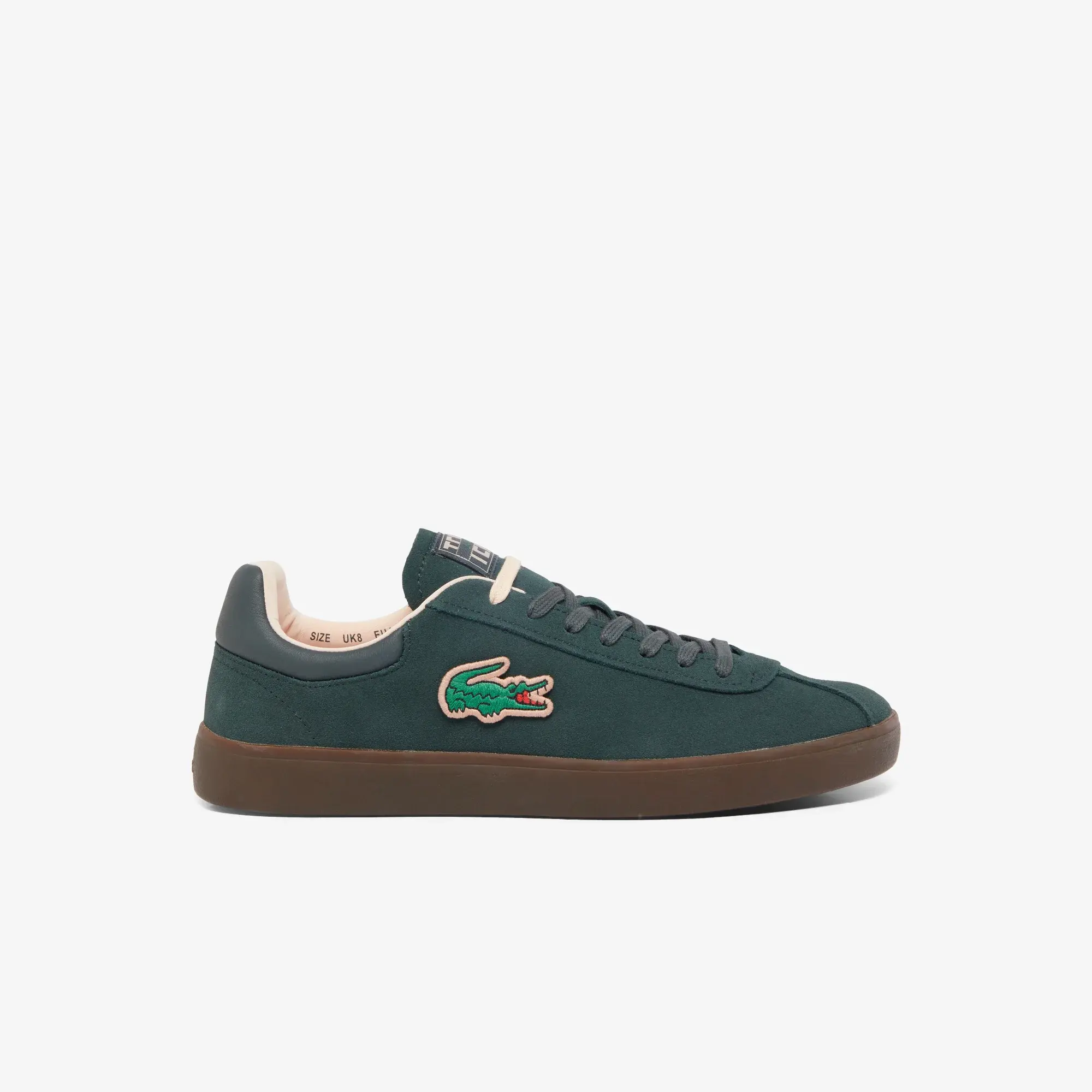 Lacoste Men's Baseshot Suede Sneakers - Dark Green / Dark Gum
